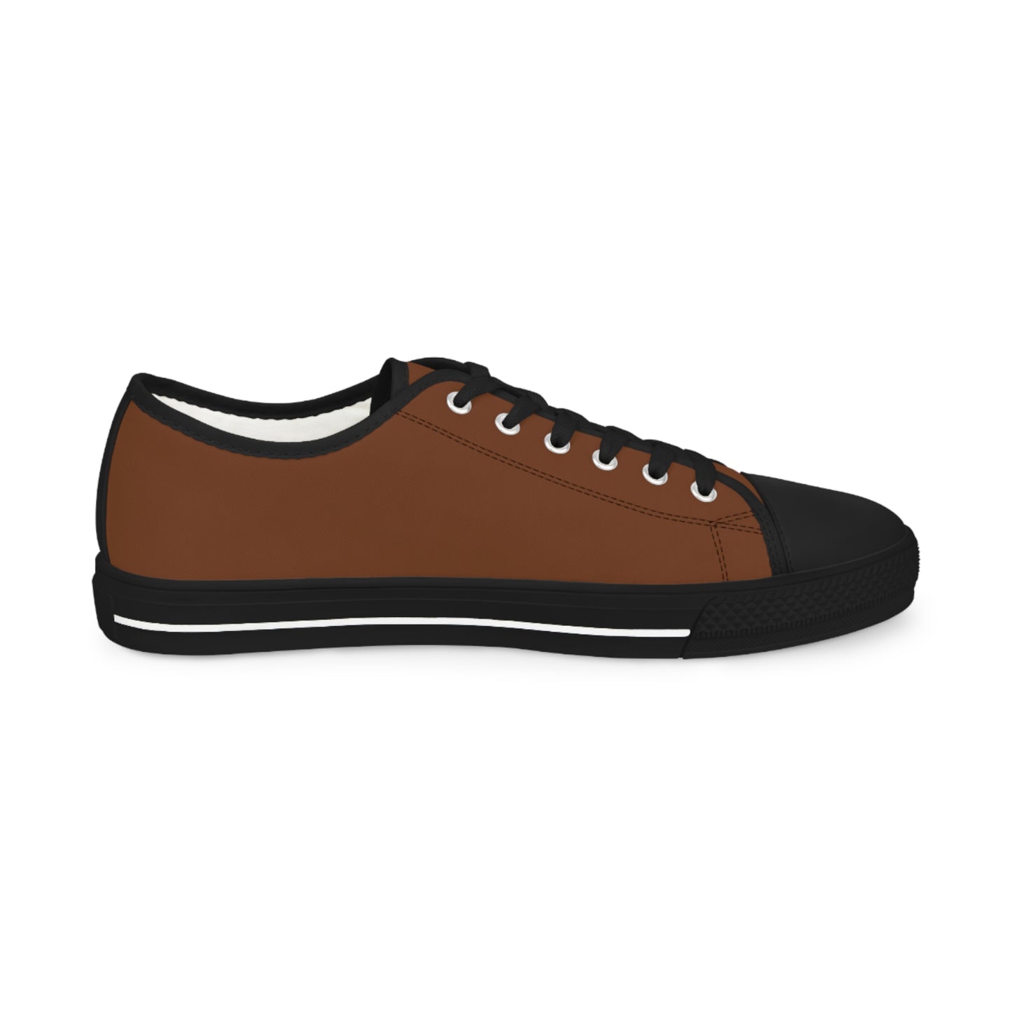 Men's Canvas Low Top Solid Color Sneakers - Rotten Orange US 14 Black sole
