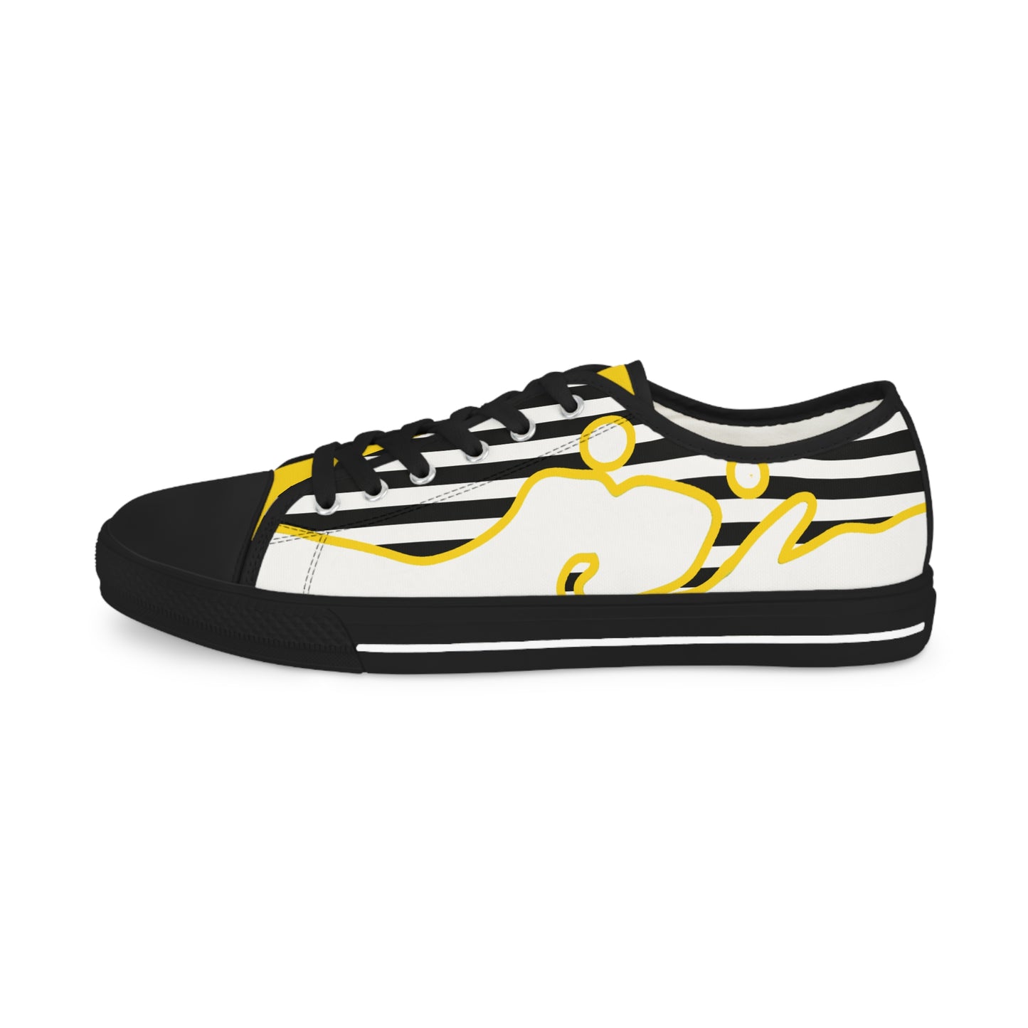 Men's Low Top Graphics Sneakers - 10002 US 14 Black sole