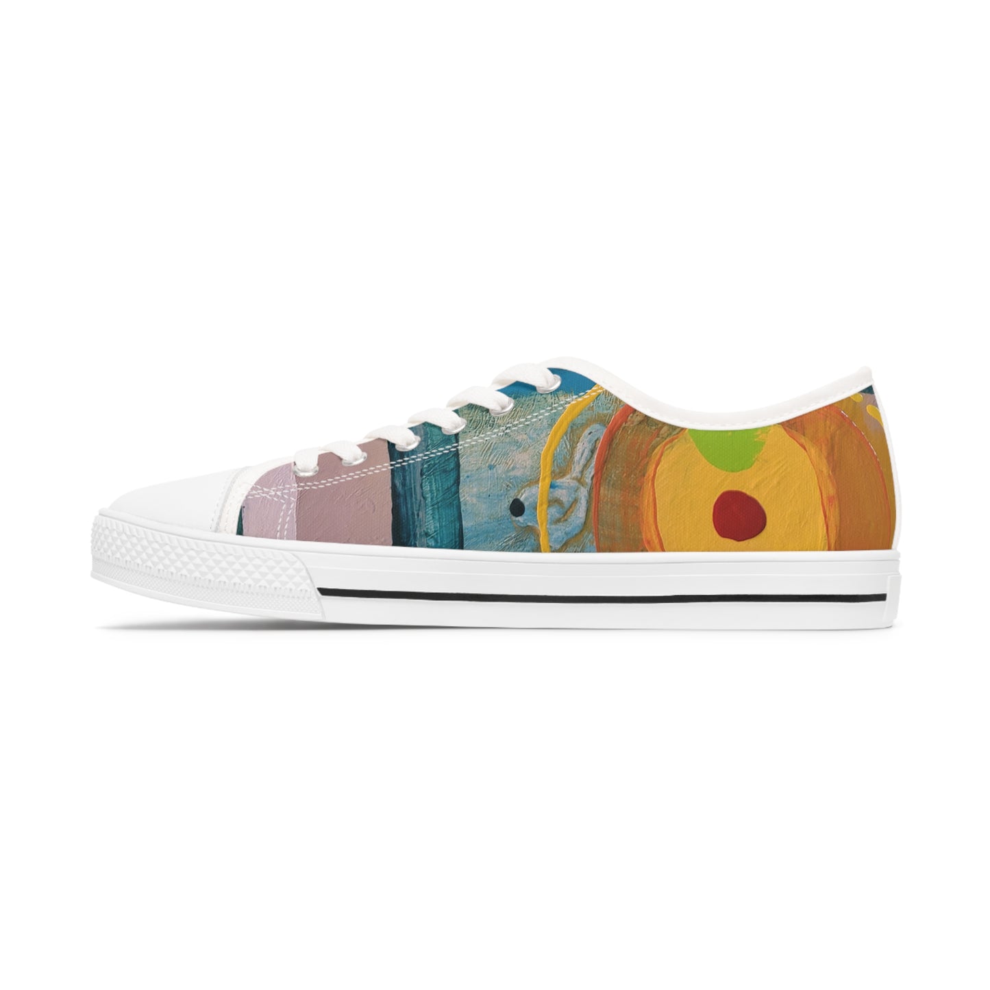 Women's Low Top Sneakers - 02200 US 12 White sole