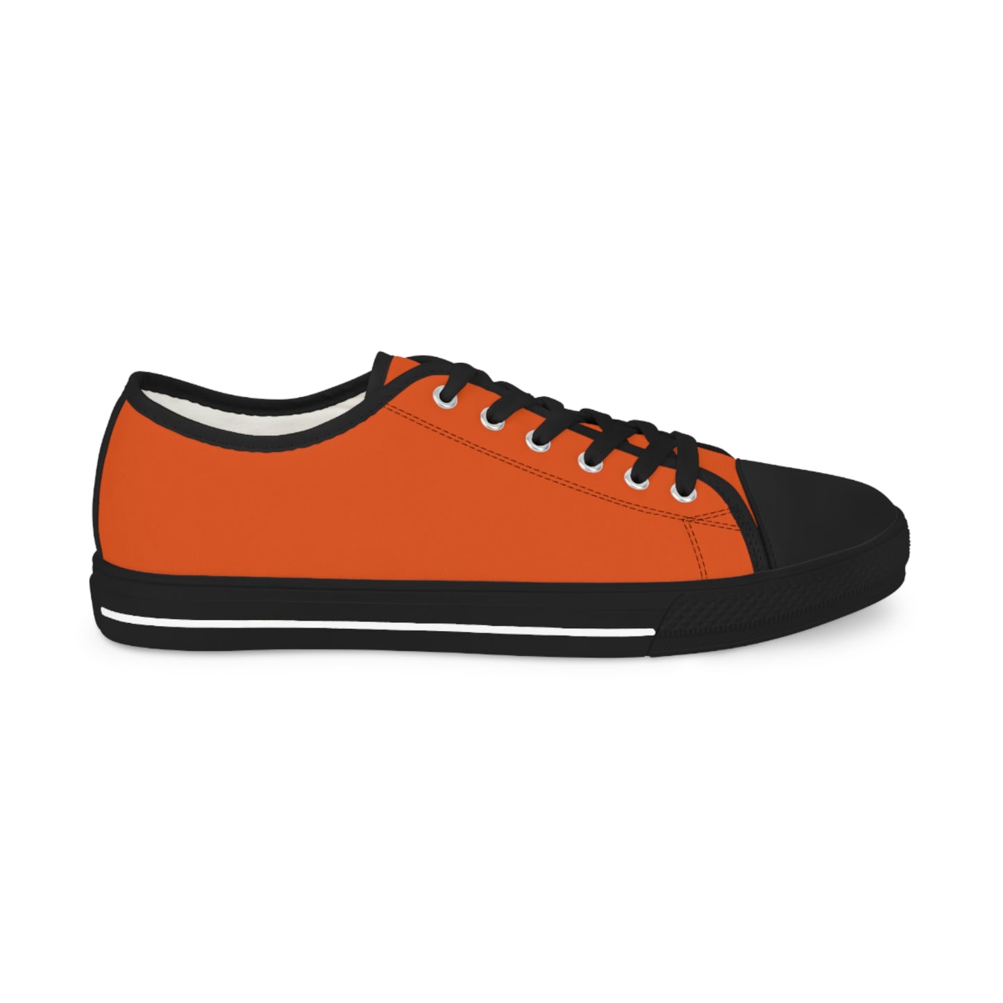 Men's Low Top Sneakers - Dark Orange US 14 Black sole