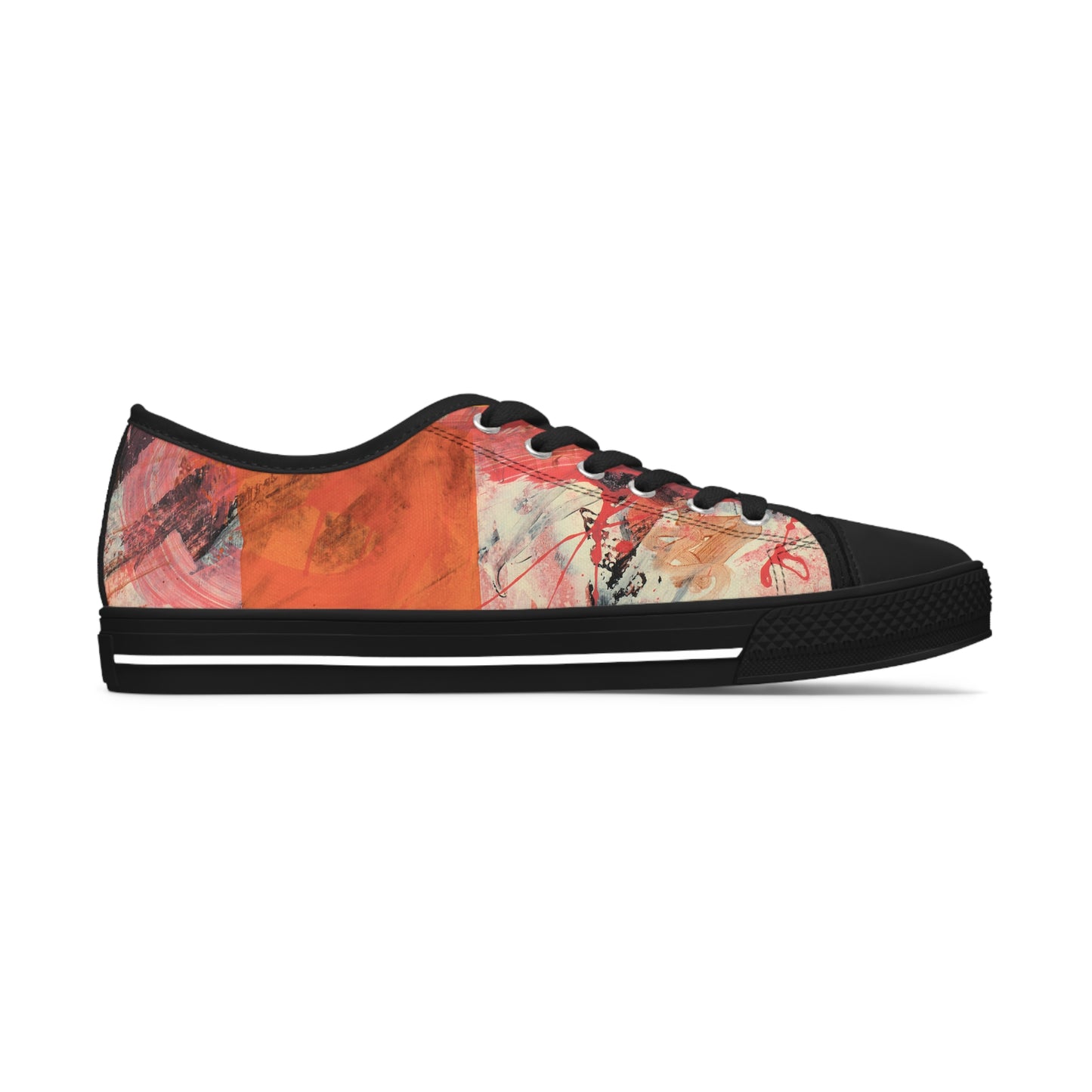 Women's Low Top Sneakers - 02874 US 12 White sole