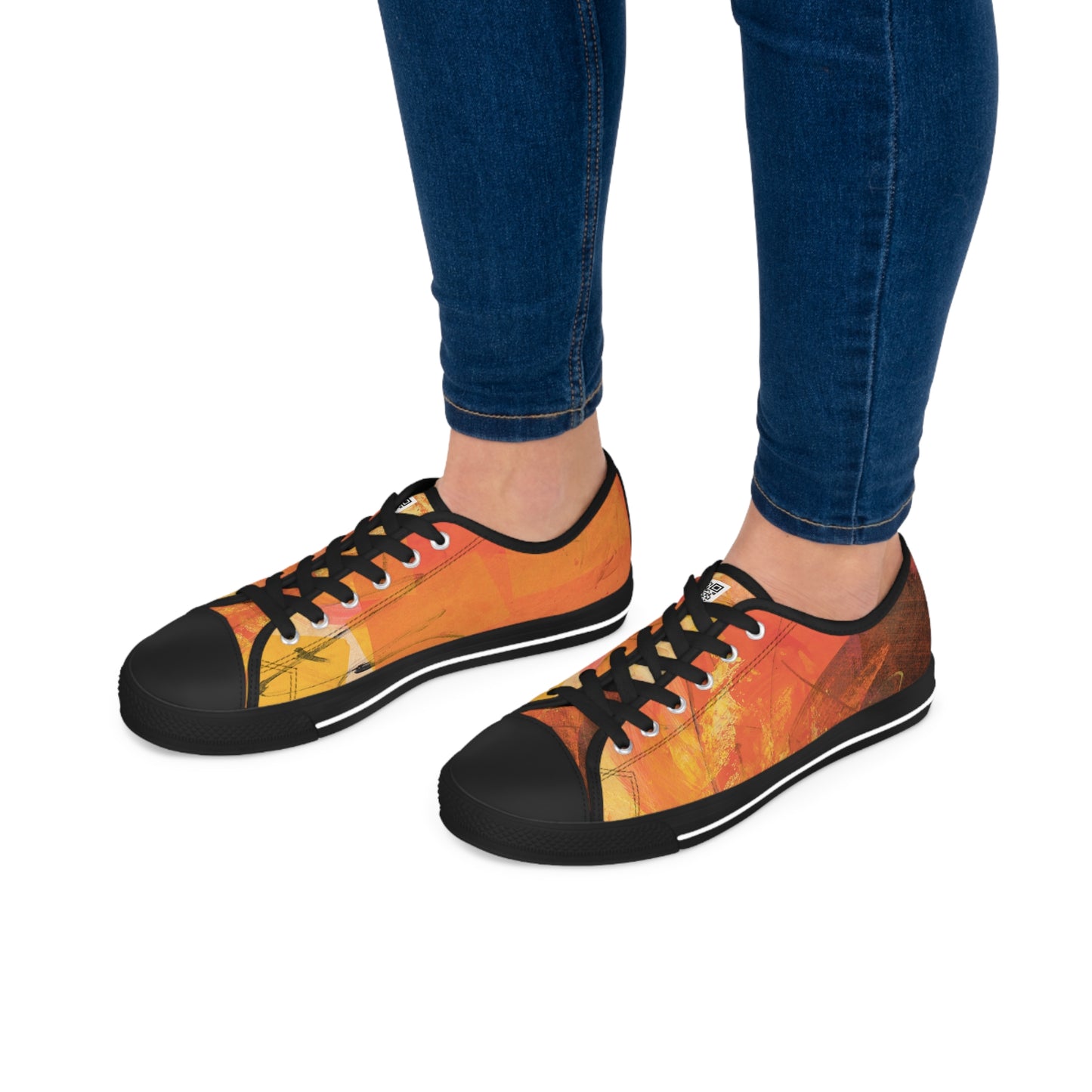 Women's Low Top Sneakers - 02875 US 12 White sole