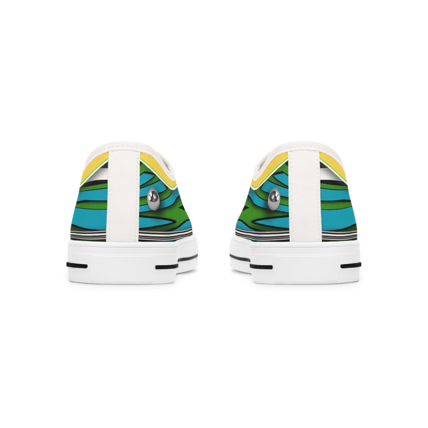 Women's Low Top Graphics Sneakers - 10004 US 12 White sole