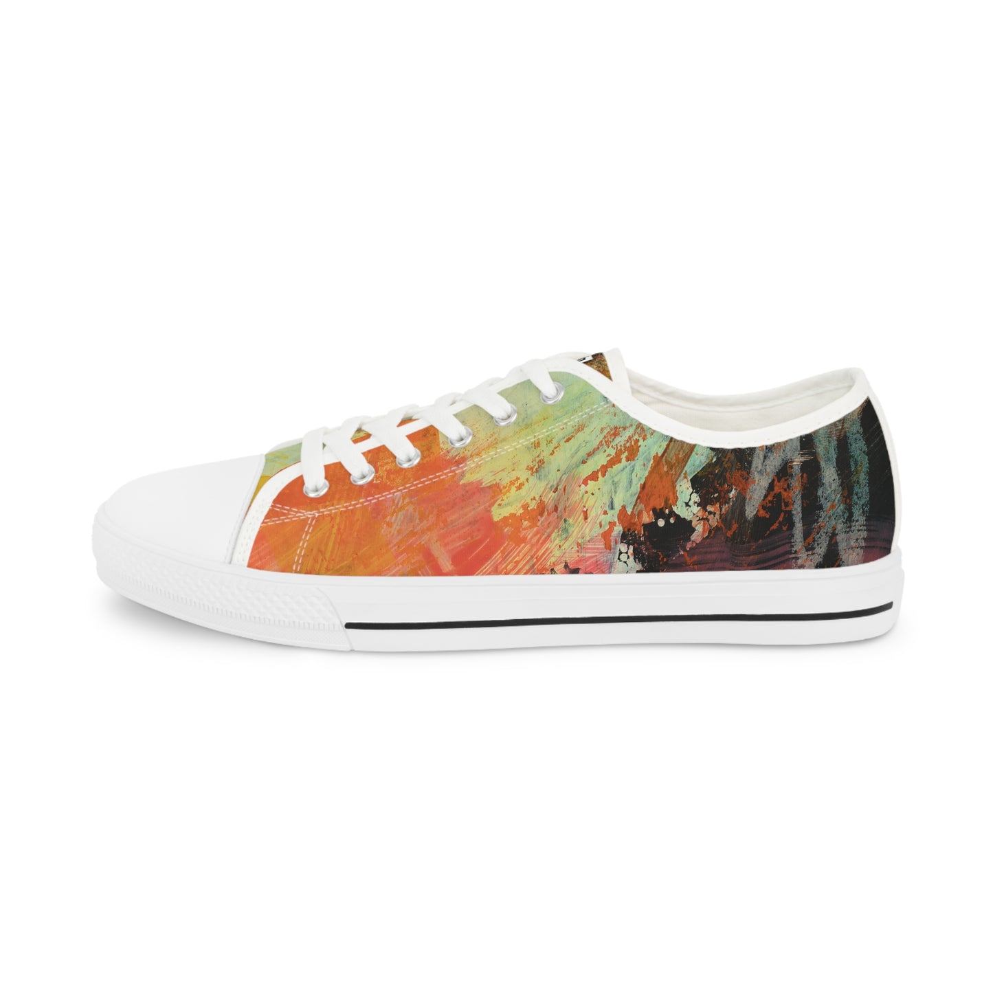 Men's Low Top Sneakers - 02870 US 14 Black sole
