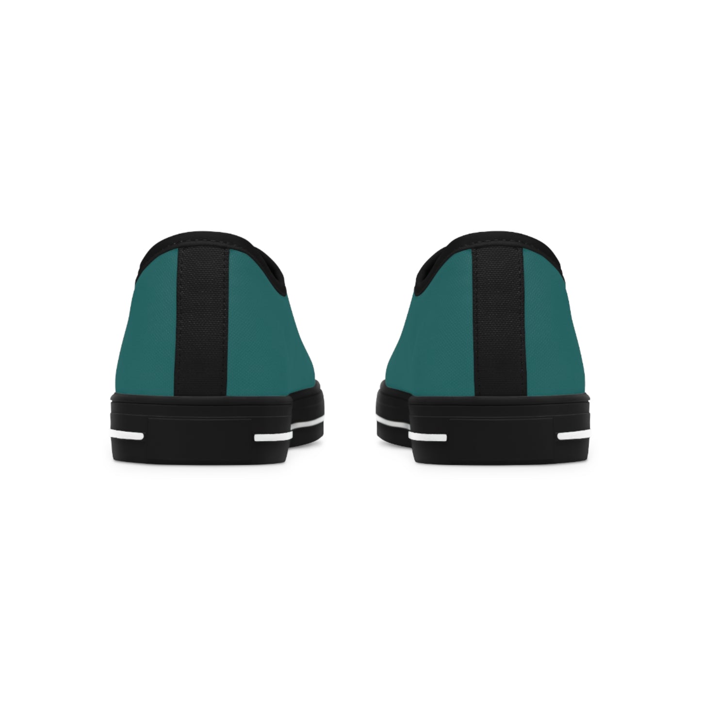Women's Low Top Sneakers - Dark Teal US 12 White sole