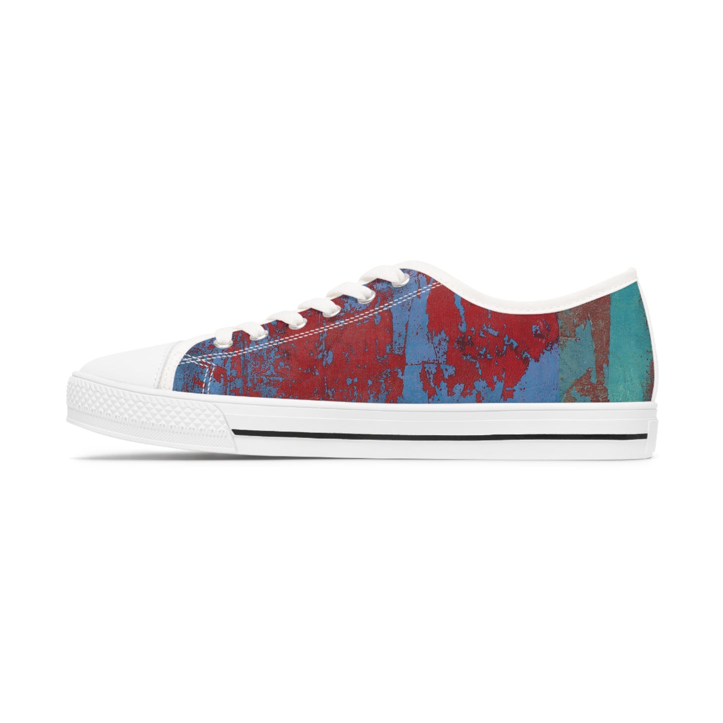 Women's Low Top Sneakers - 02857 US 12 White sole