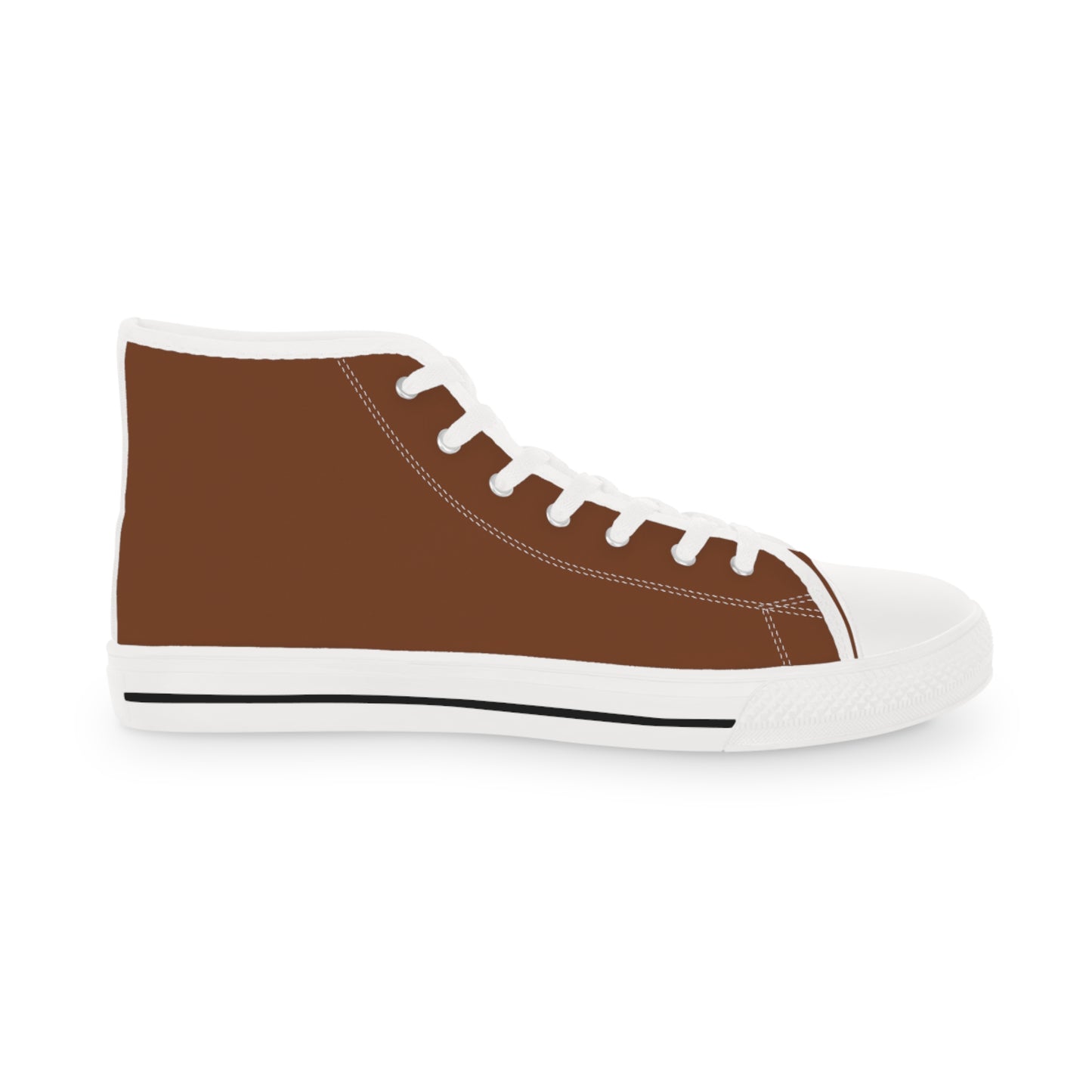 Men's Canvas High Top Solid Color Sneakers - Rotten Orange US 14 White sole
