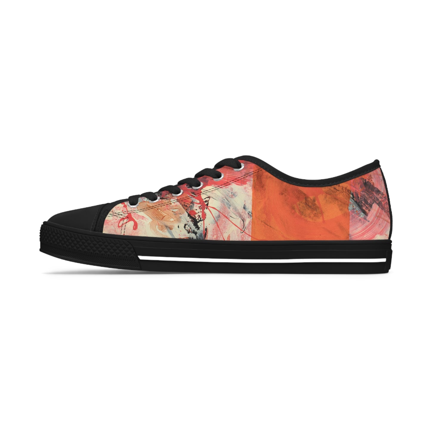 Women's Low Top Sneakers - 02874 US 12 White sole