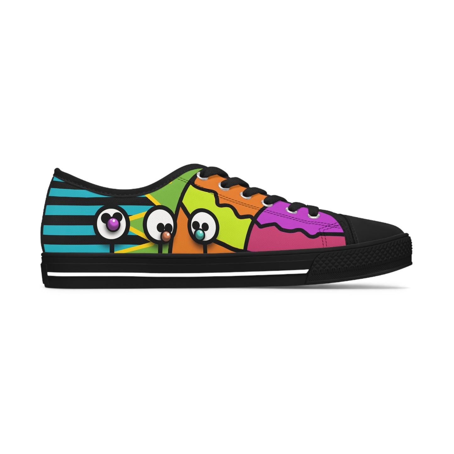 Women's Low Top Graphics Sneakers - 10003 US 12 White sole