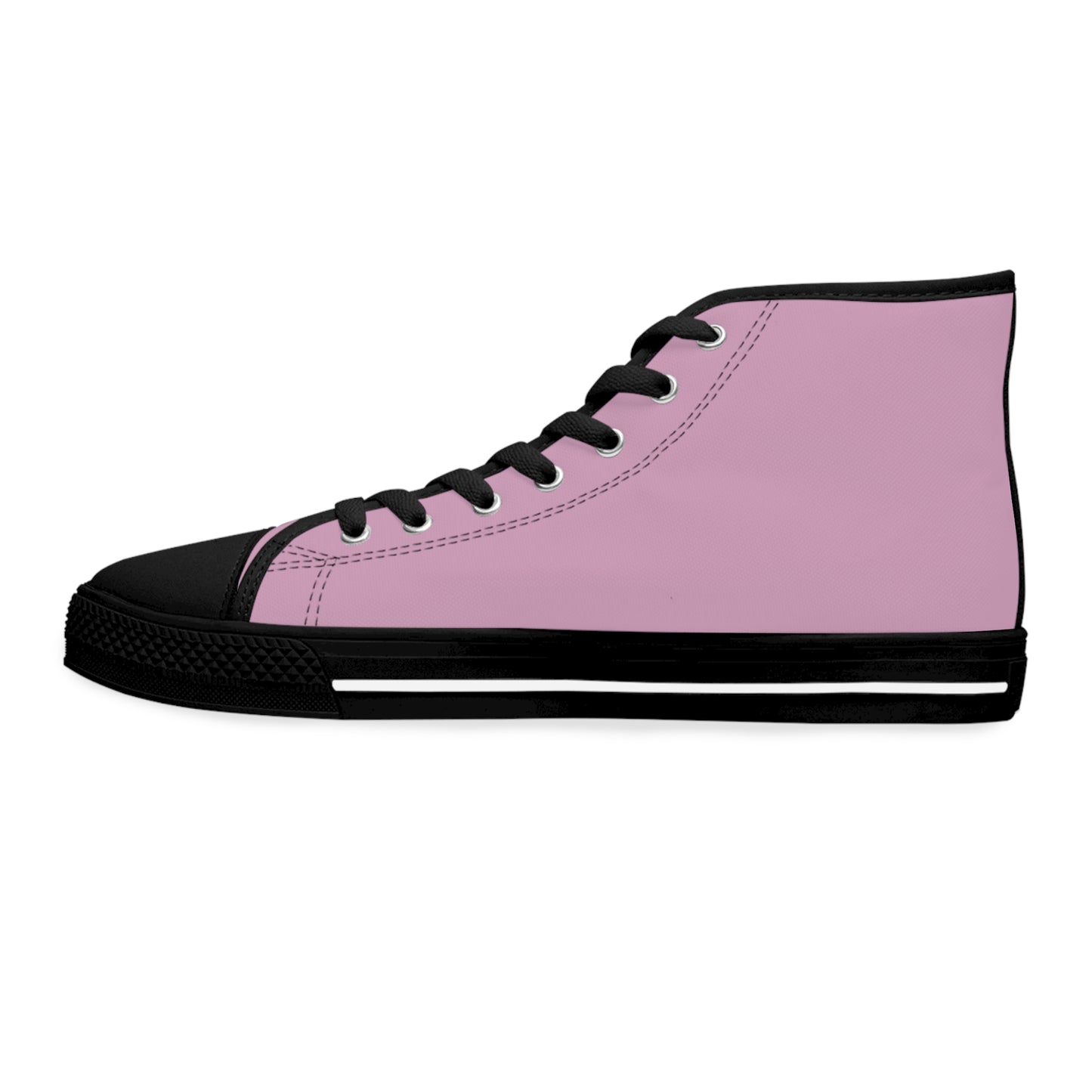Women's Canvas High Top Solid Color Sneakers - Faded Bubblegum US 12 White sole