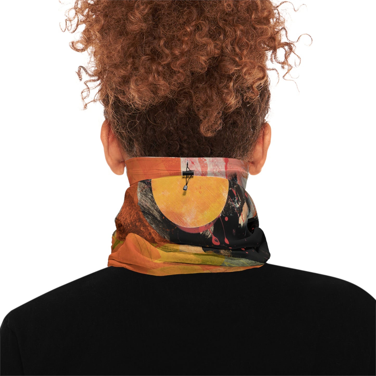 Winter Neck Gaiter With Drawstring - 02874