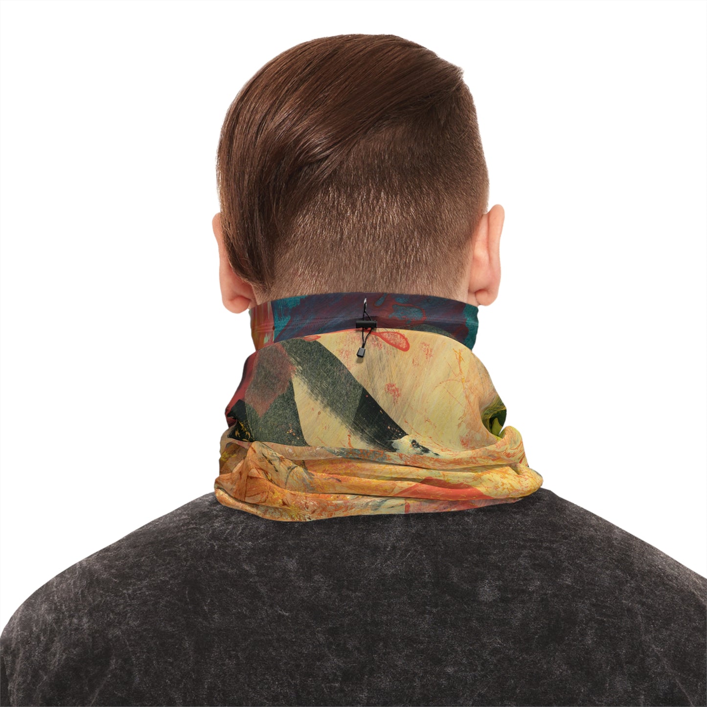 Winter Neck Gaiter With Drawstring - 02867