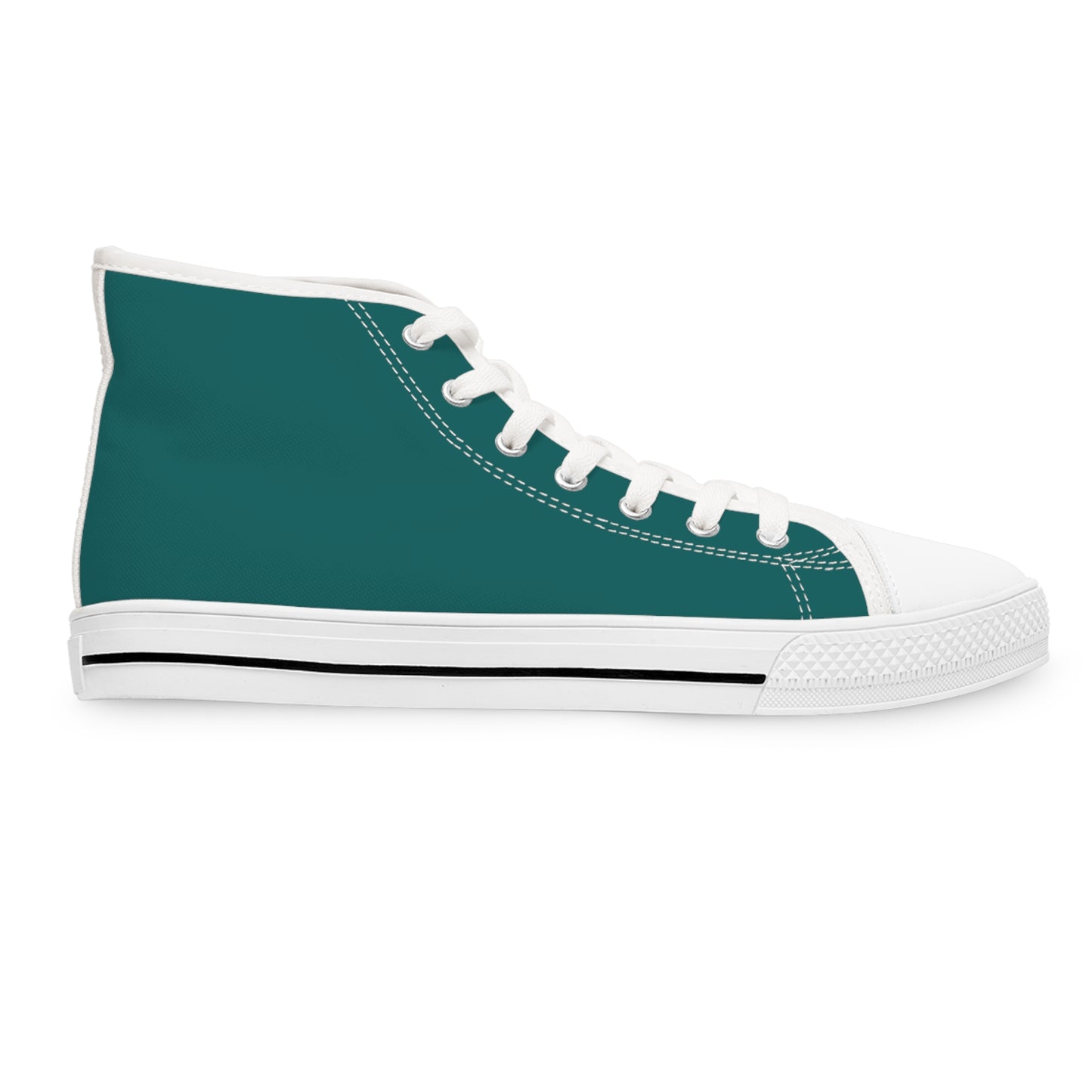Women's High Top Sneakers - Dark Teal US 12 White sole