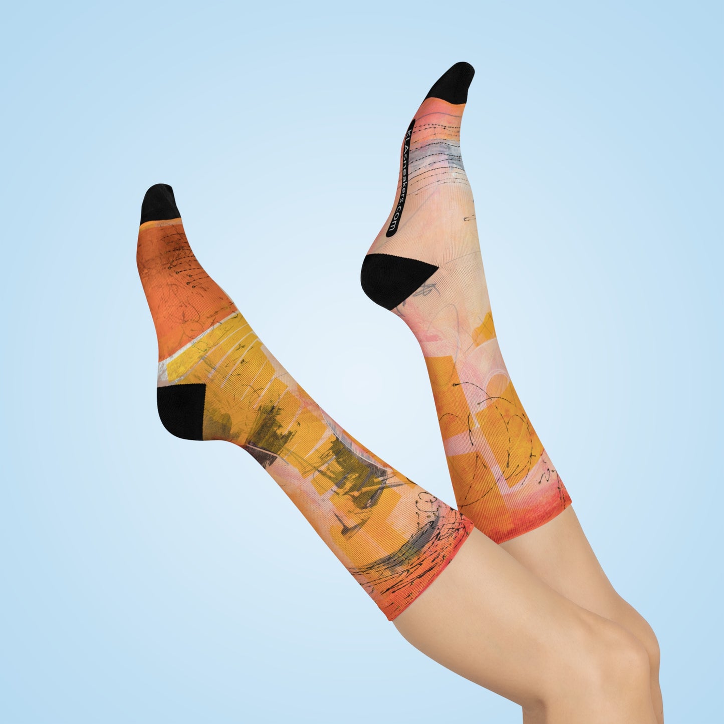 Unisex Crew Socks - 02876 White One size 3/4 Crew