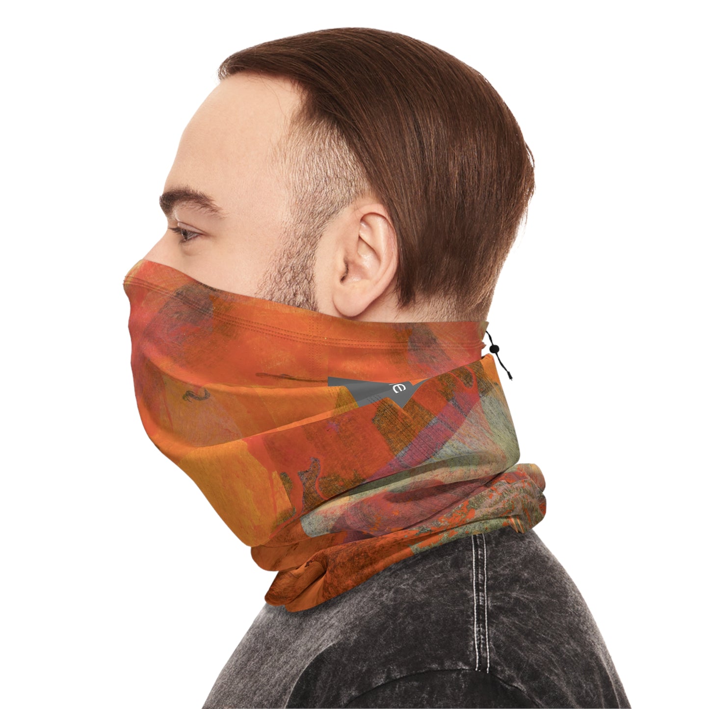 Winter Neck Gaiter With Drawstring - 02872