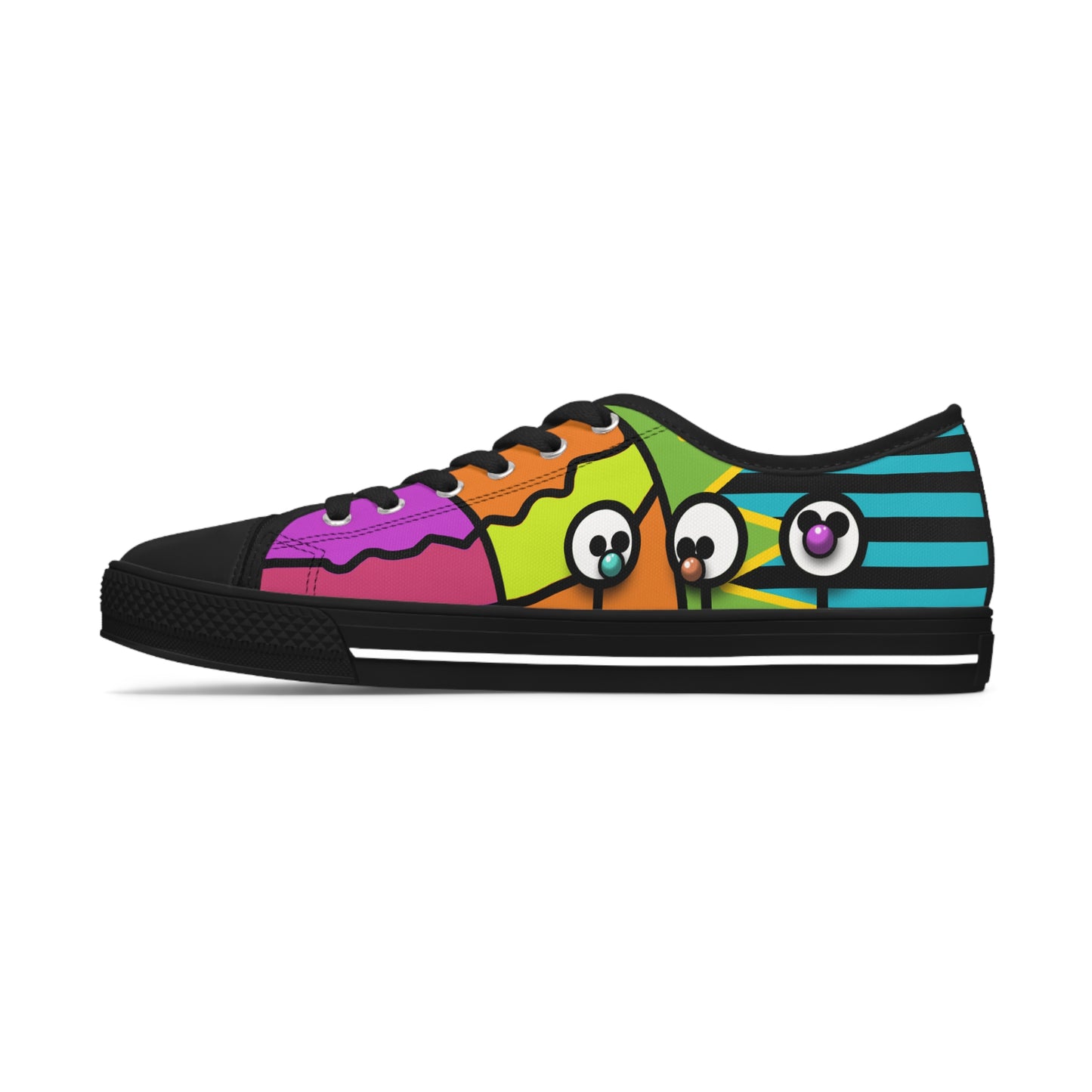 Women's Low Top Graphics Sneakers - 10003 US 12 White sole