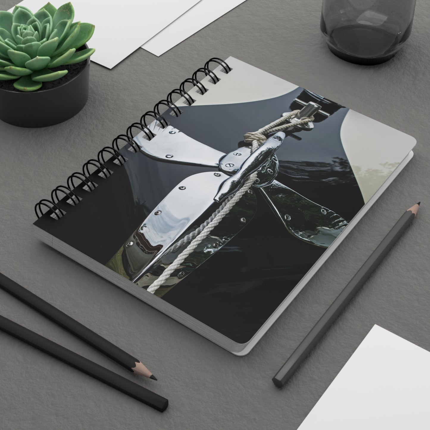 Boats 01 - Spiral Bound Journal One Size