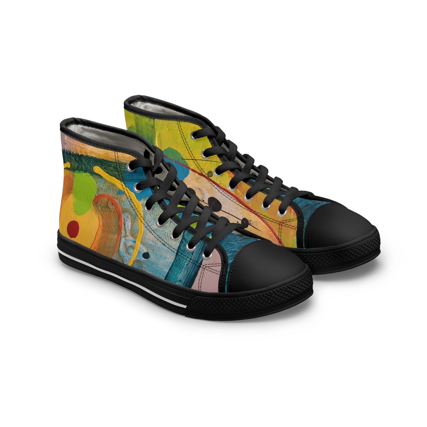 Women's High Top Sneakers - 02200 US 12 White sole