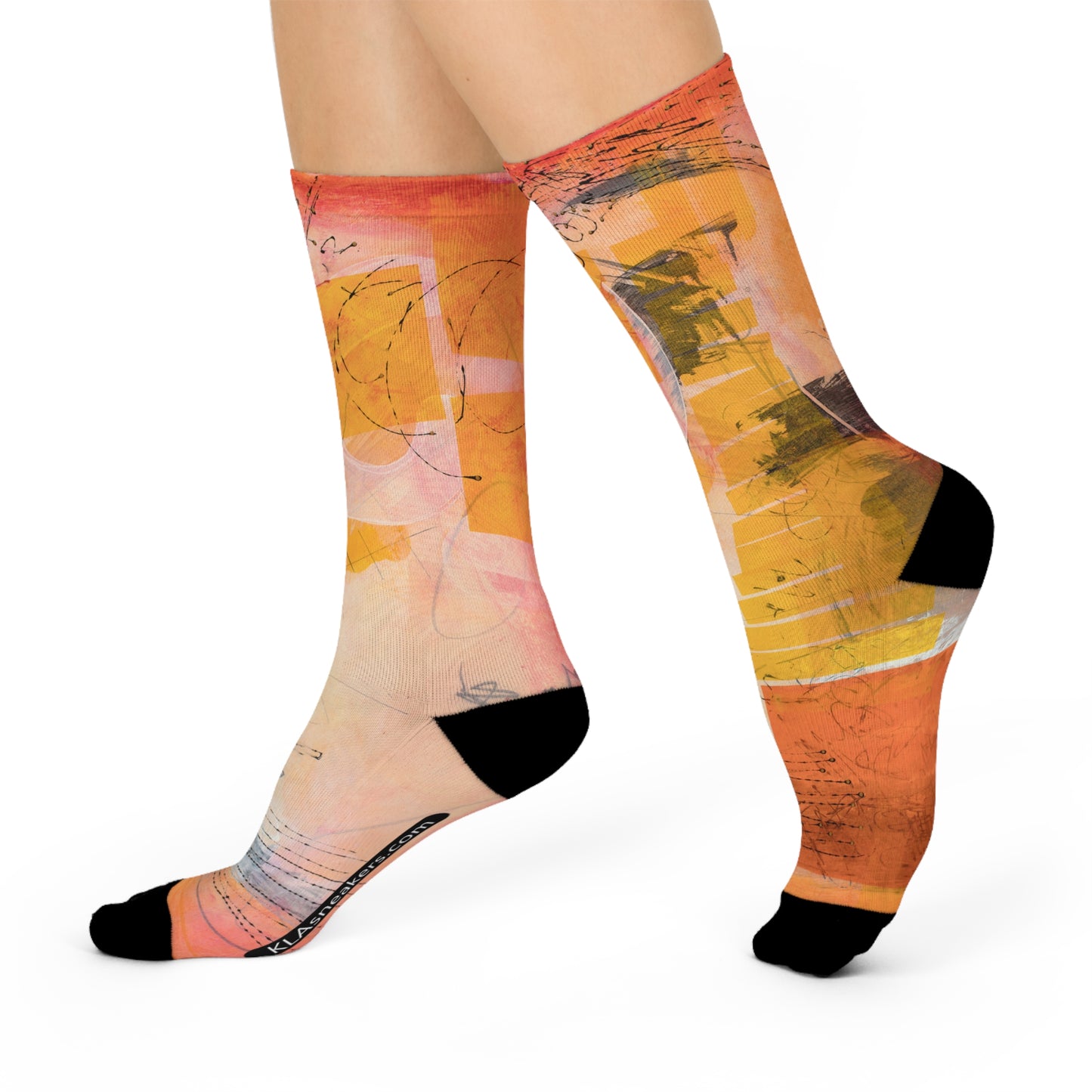 Unisex Crew Socks - 02876 White One size 3/4 Crew