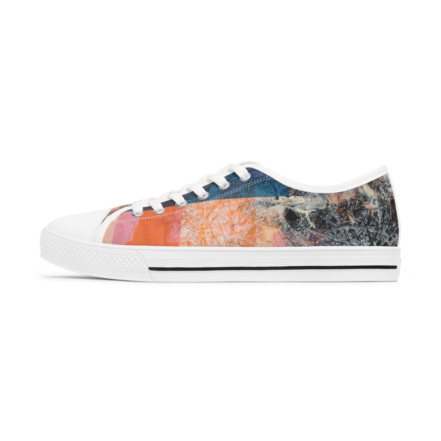 Women's Low Top Sneakers - 02862 US 12 White sole