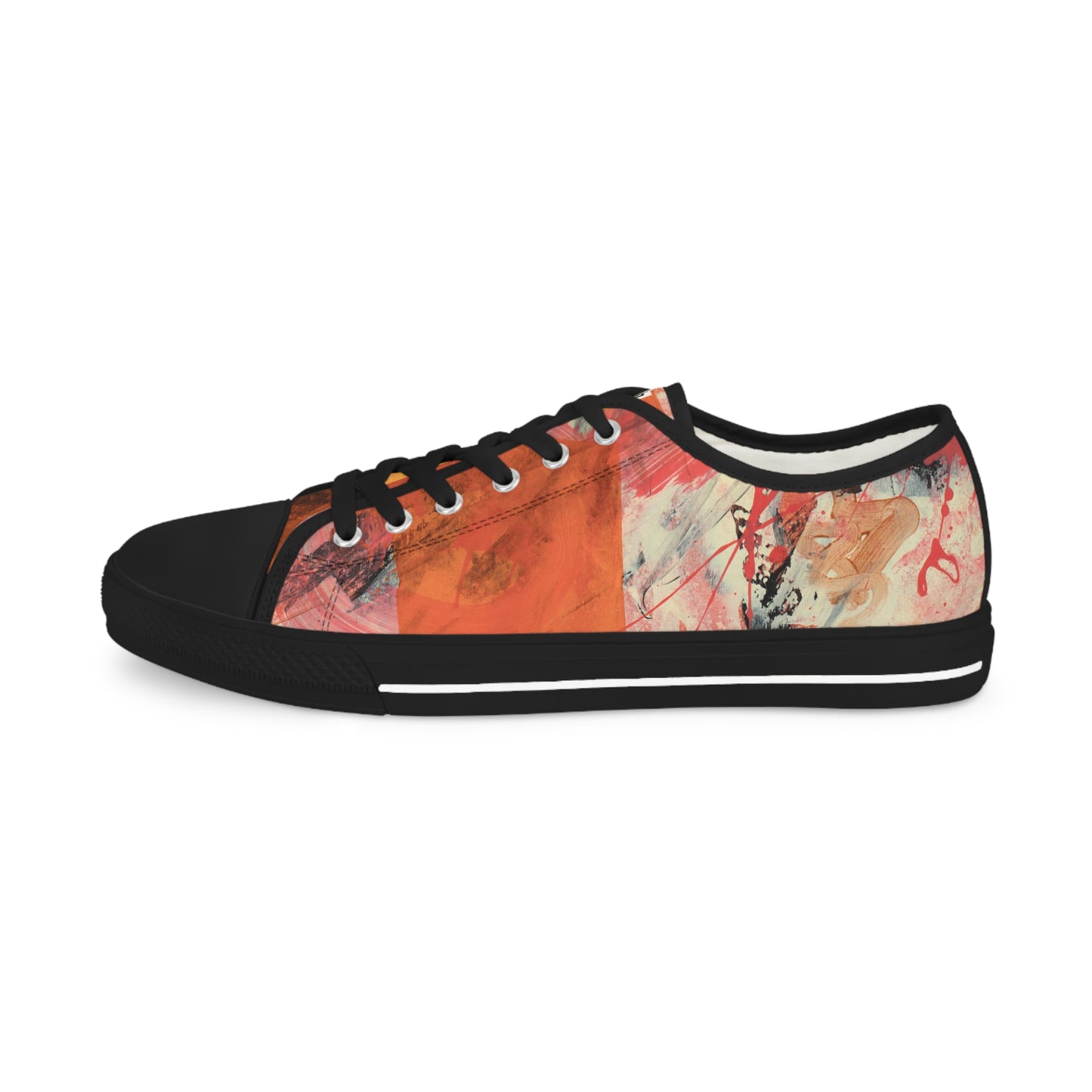 Men's Low Top Sneakers - 02874 US 14 Black sole