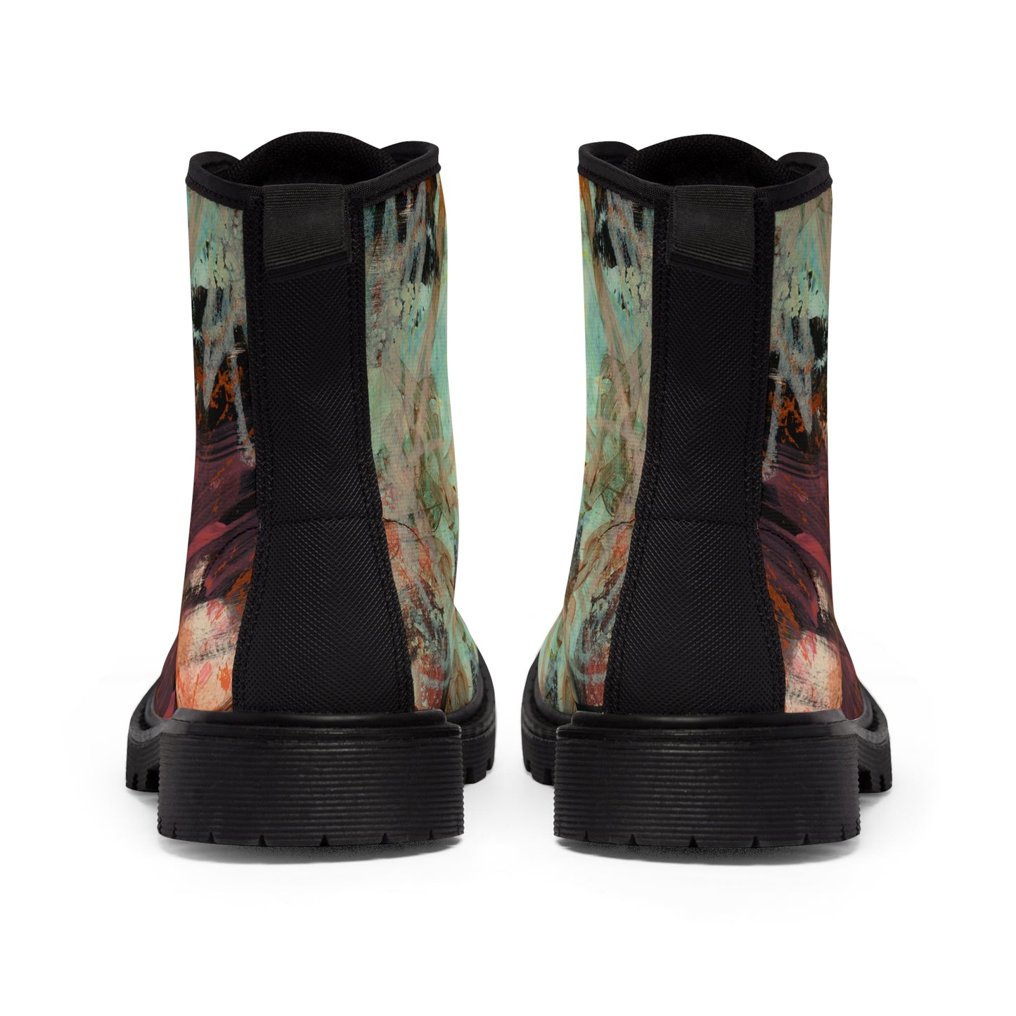 Men's Canvas Boots - 02870 US 10.5 Black sole