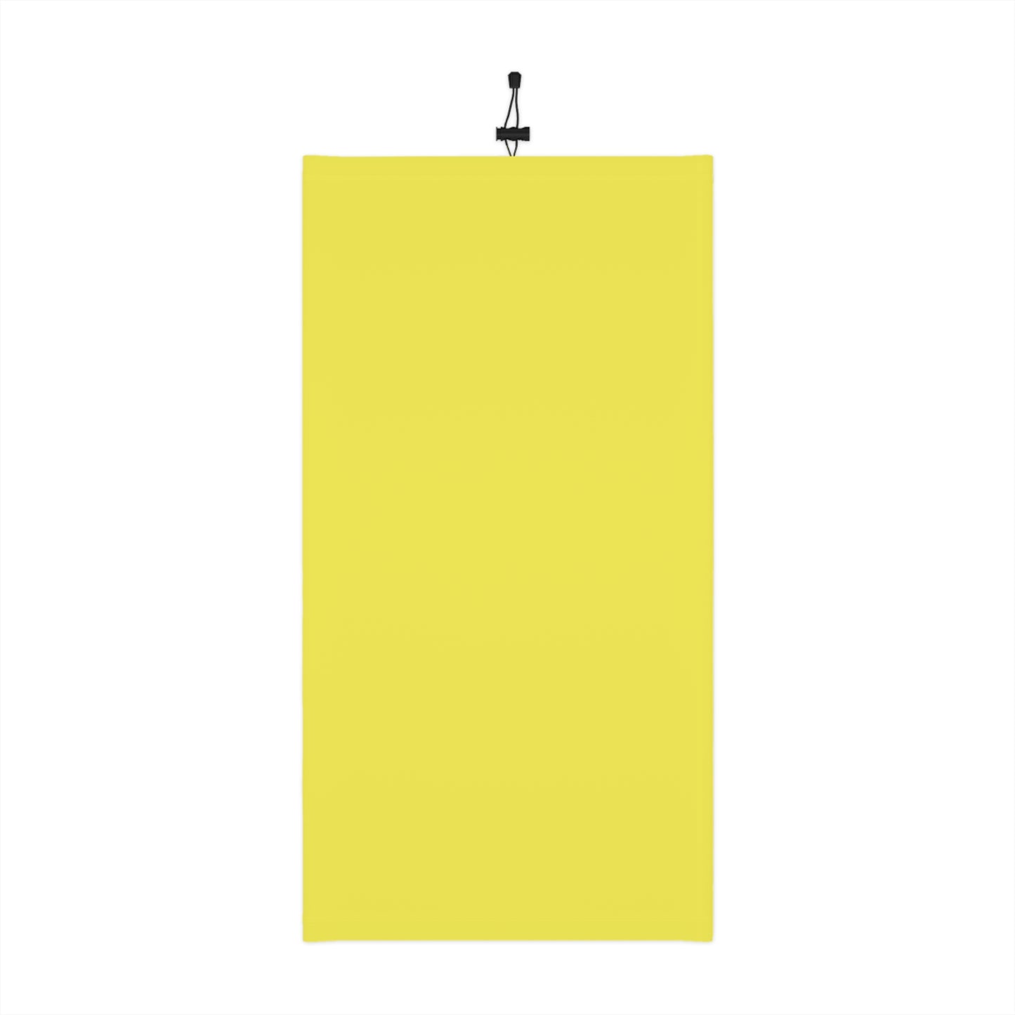 Winter Neck Gaiter With Drawstring - Yellow