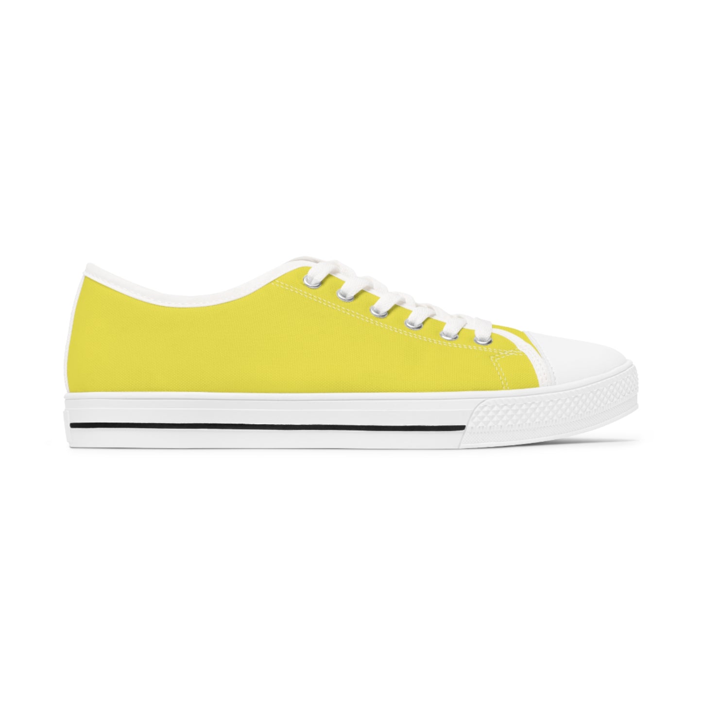Women's Low Top Sneakers - Yellow US 12 White sole