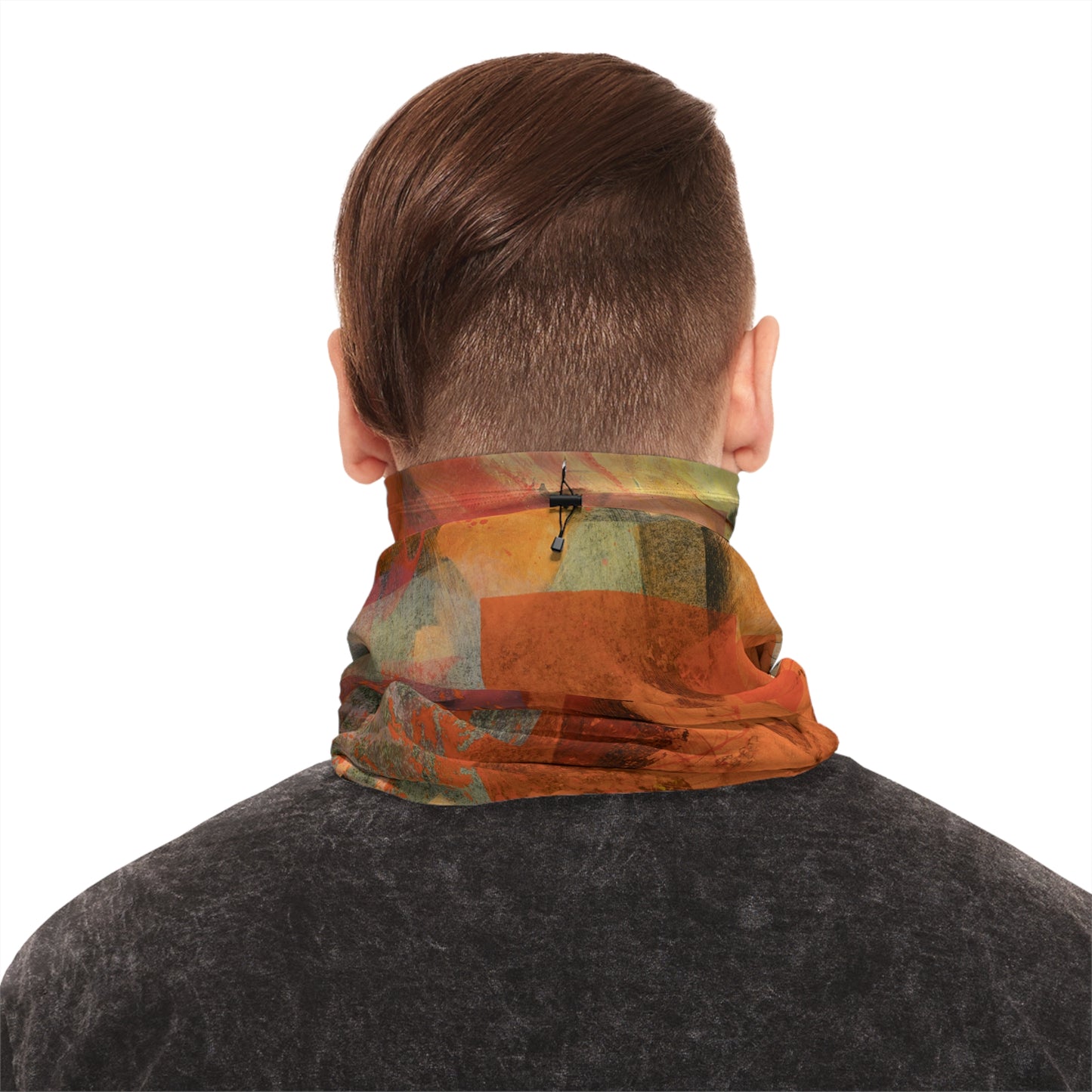 Winter Neck Gaiter With Drawstring - 02872