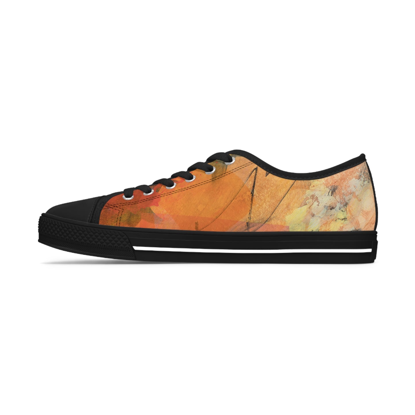Women's Low Top Sneakers - 02872 US 12 White sole