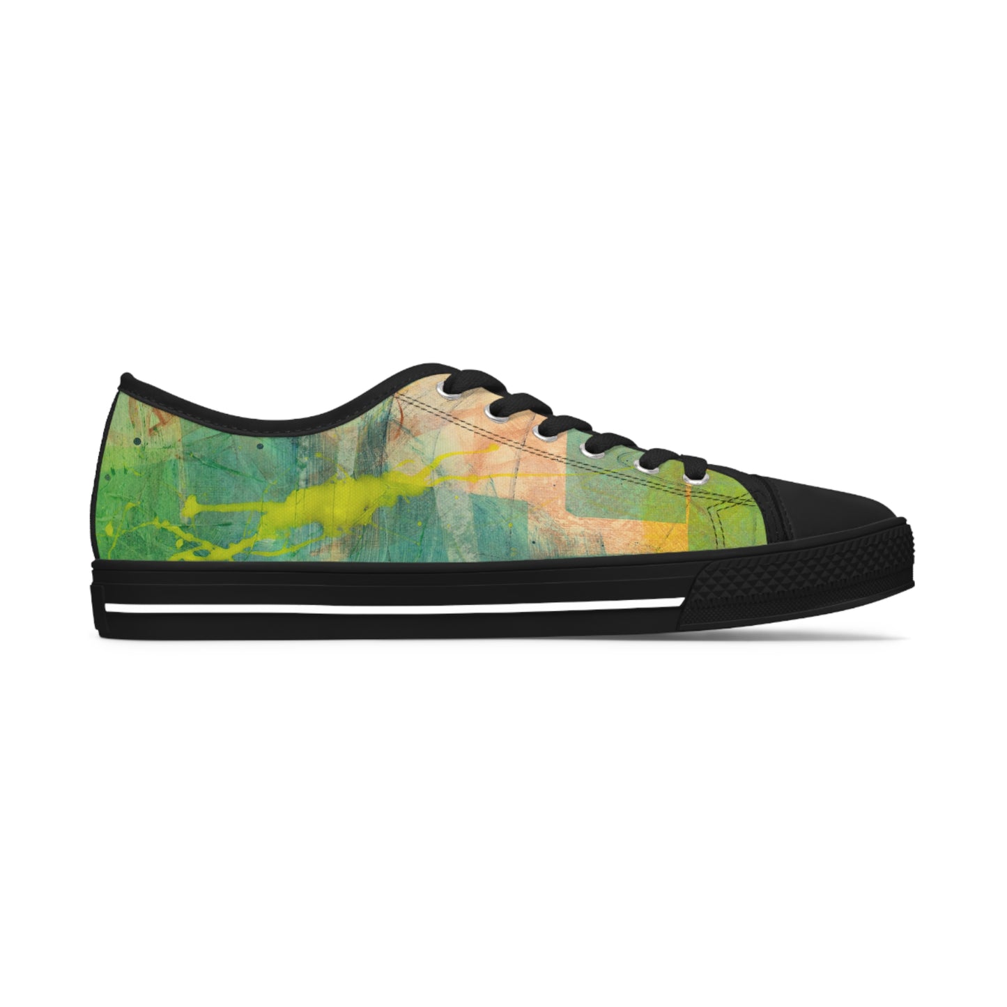 Women's Low Top Sneakers - 02873 US 12 White sole