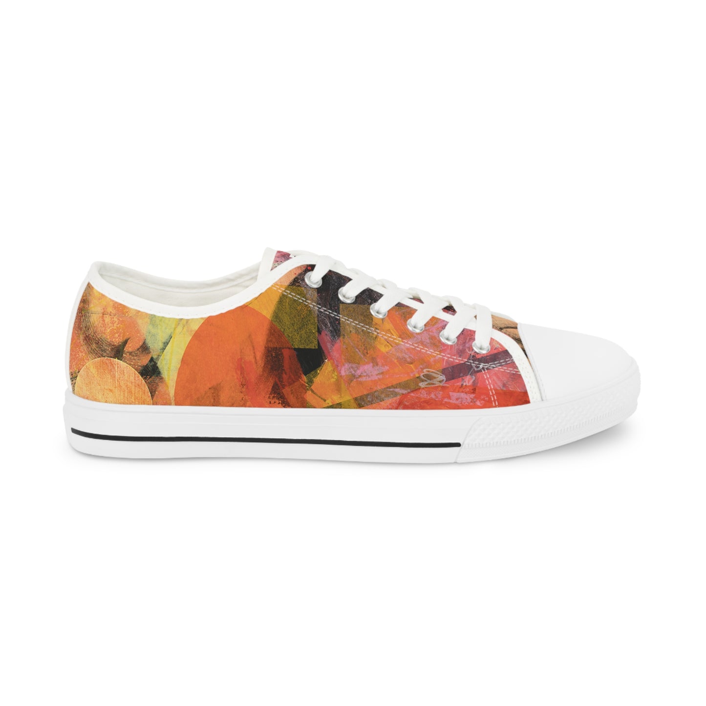Men's Low Top Sneakers - 02864 US 14 Black sole