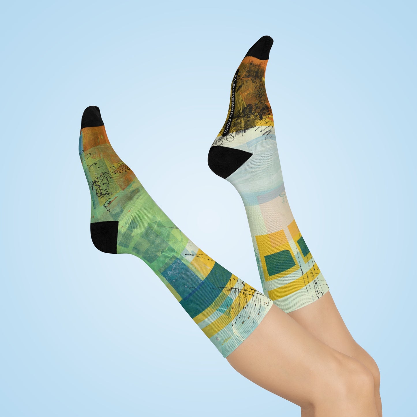 Unisex Crew Socks - 02878 White One size 3/4 Crew