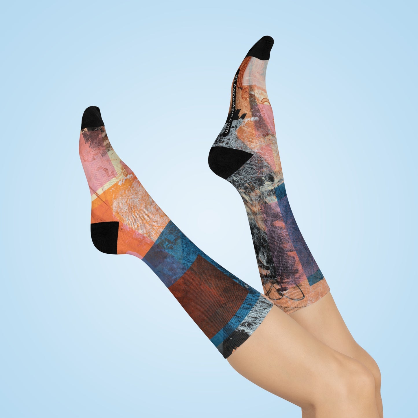 Unisex Crew Socks - 02862 White One size 3/4 Crew