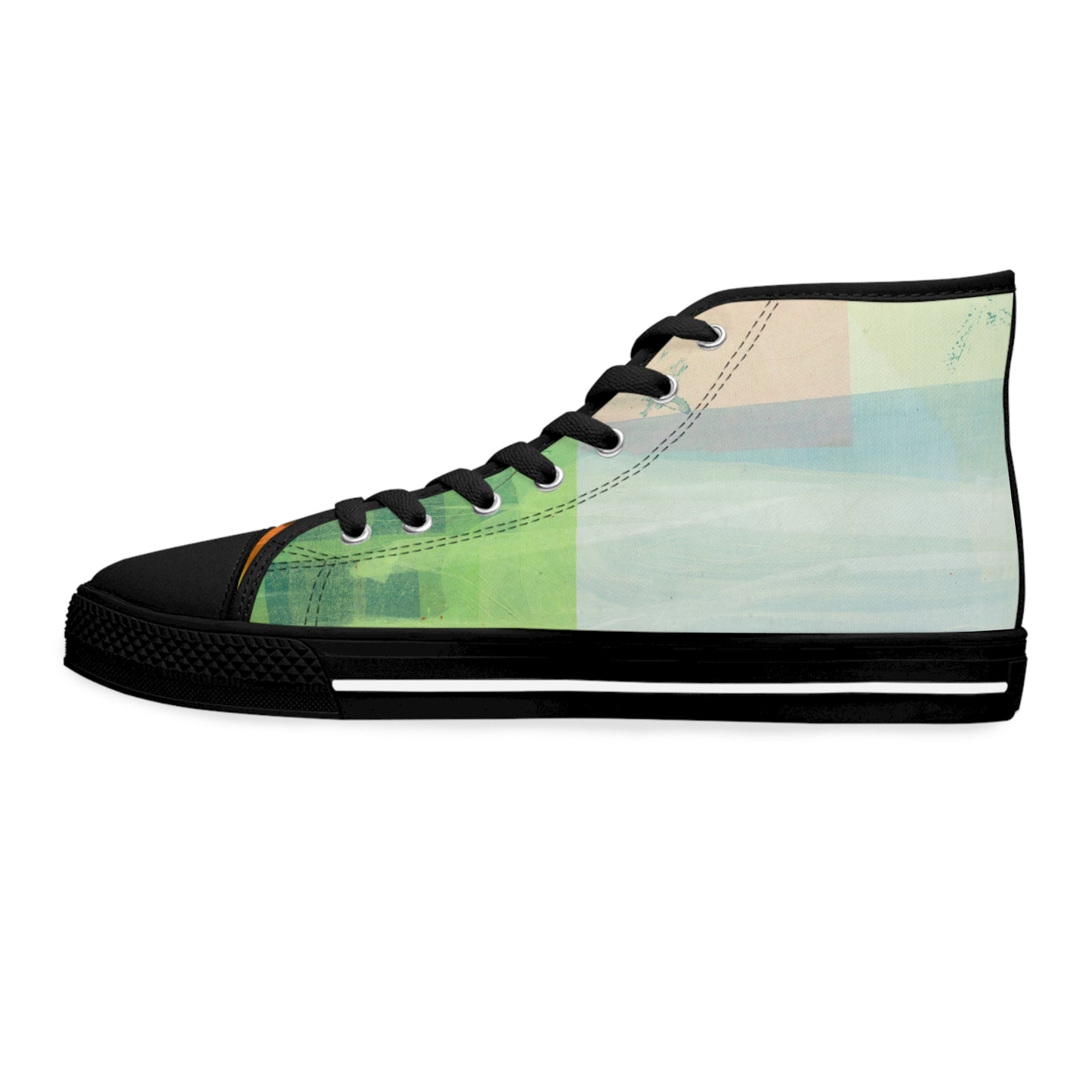 Women's High Top Sneakers - 02878 US 12 White sole