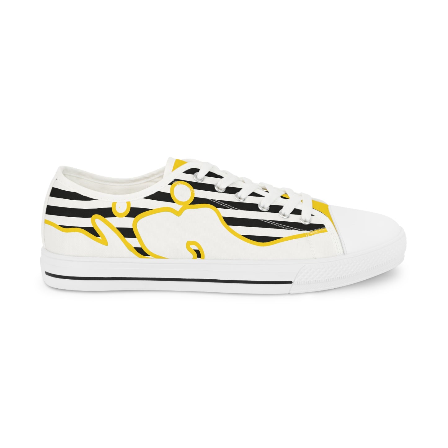 Men's Low Top Graphics Sneakers - 10002 US 14 Black sole