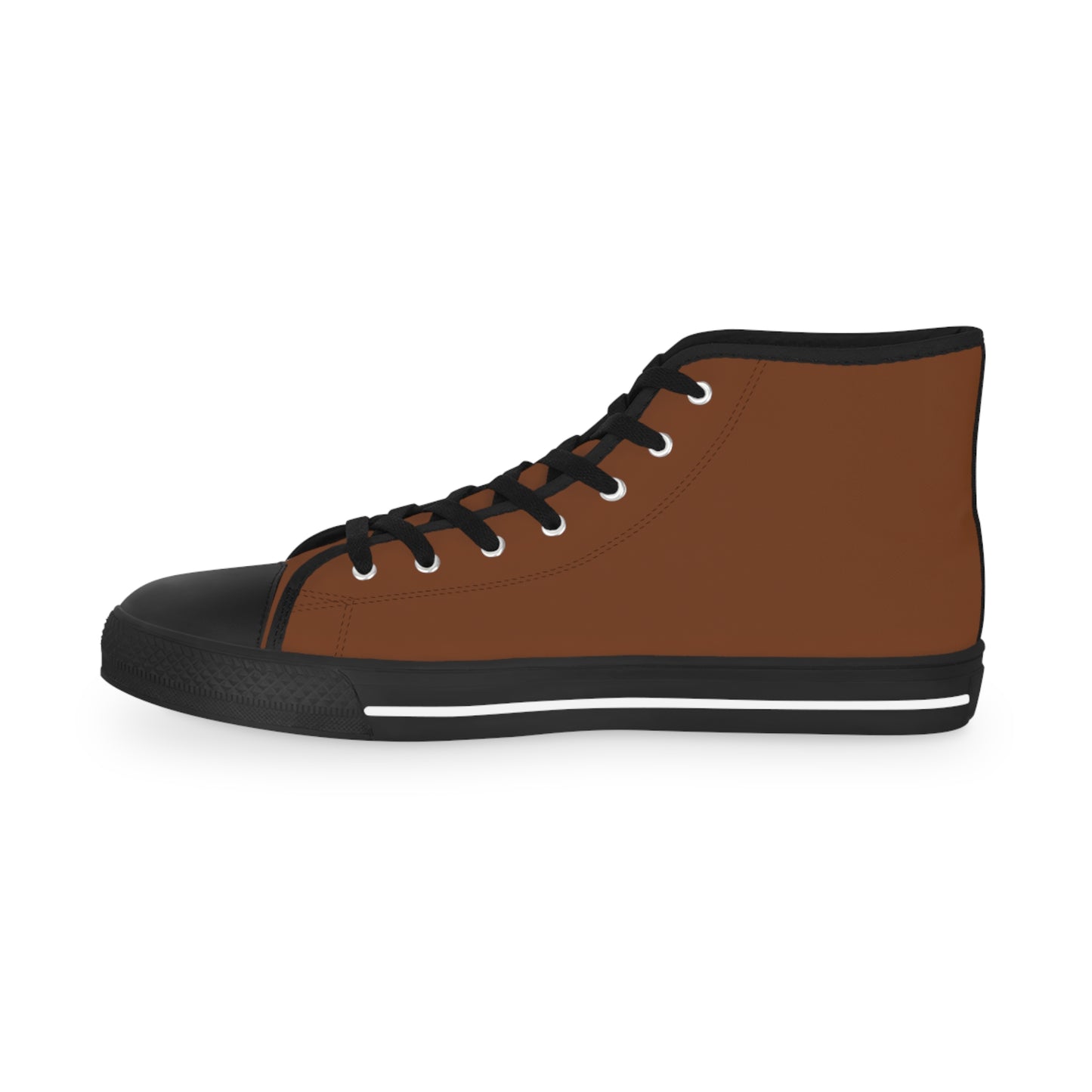 Men's Canvas High Top Solid Color Sneakers - Rotten Orange US 14 White sole