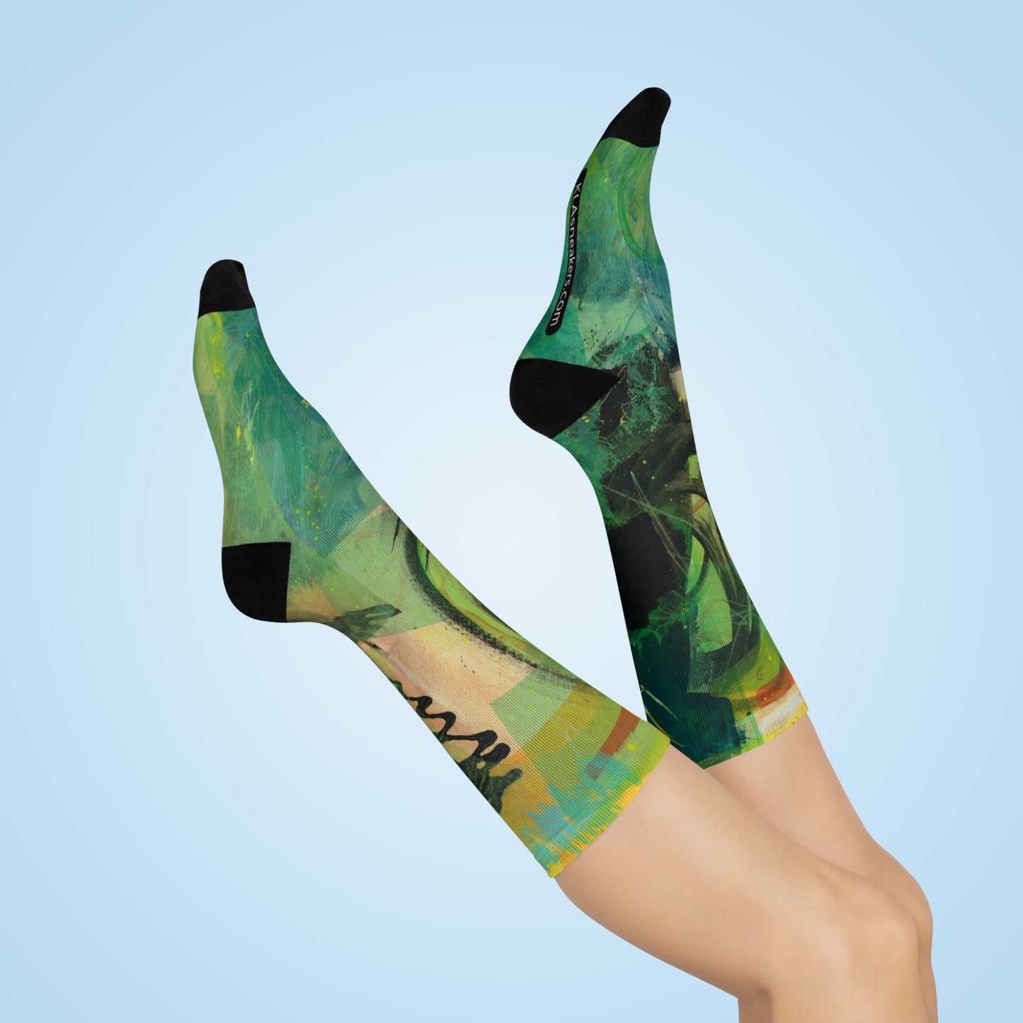 Unisex Crew Socks - 02866 White One size 3/4 Crew