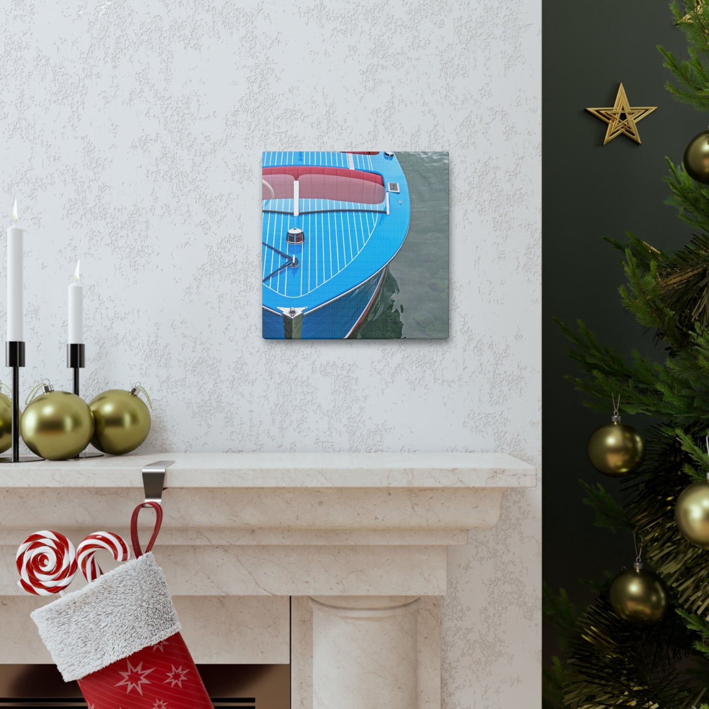 Boats 06 - Gallery Wrapped Canvas 20″ x 20″ Premium Gallery Wraps (1.25″)