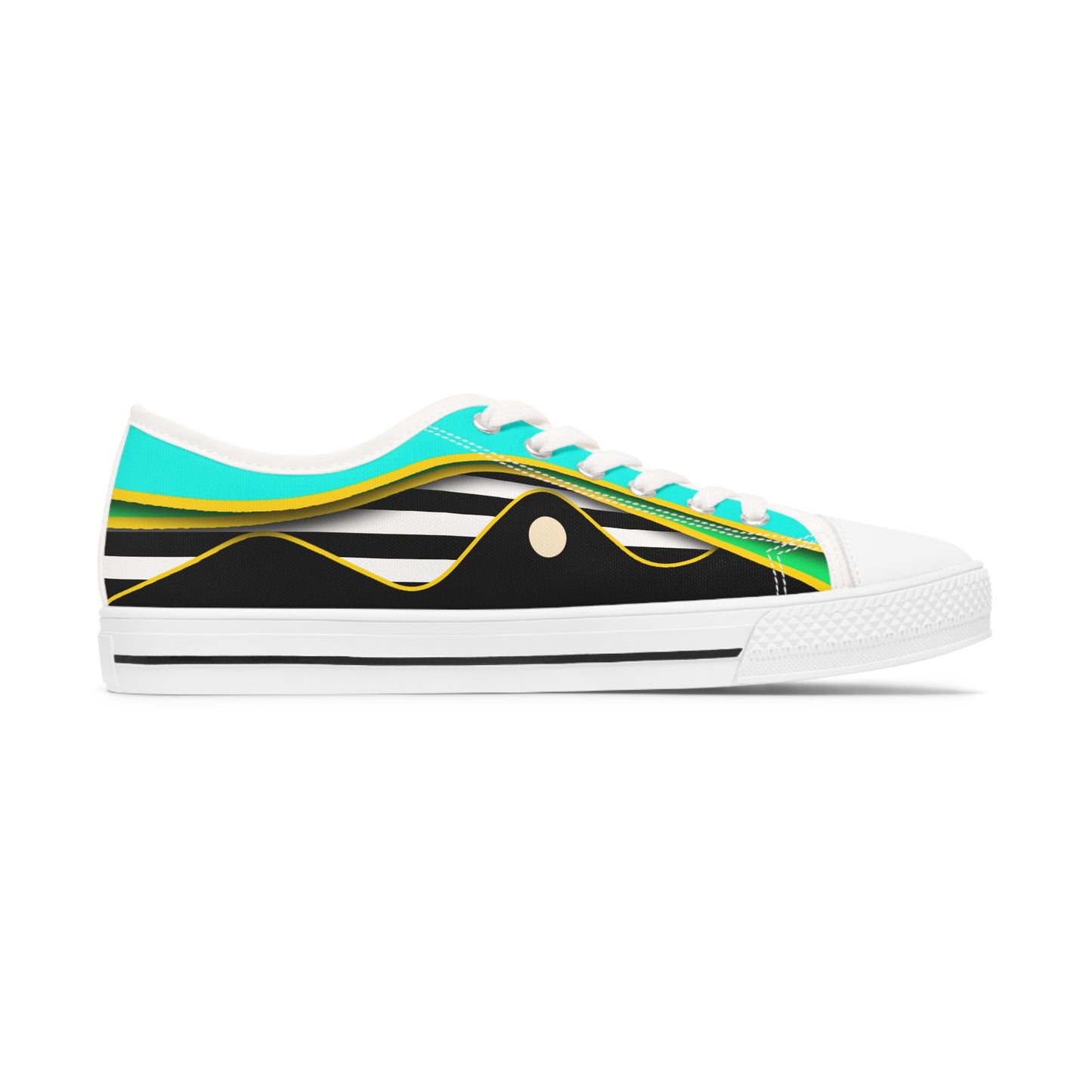 Women's Low Top Graphics Sneakers - 10001 US 12 White sole
