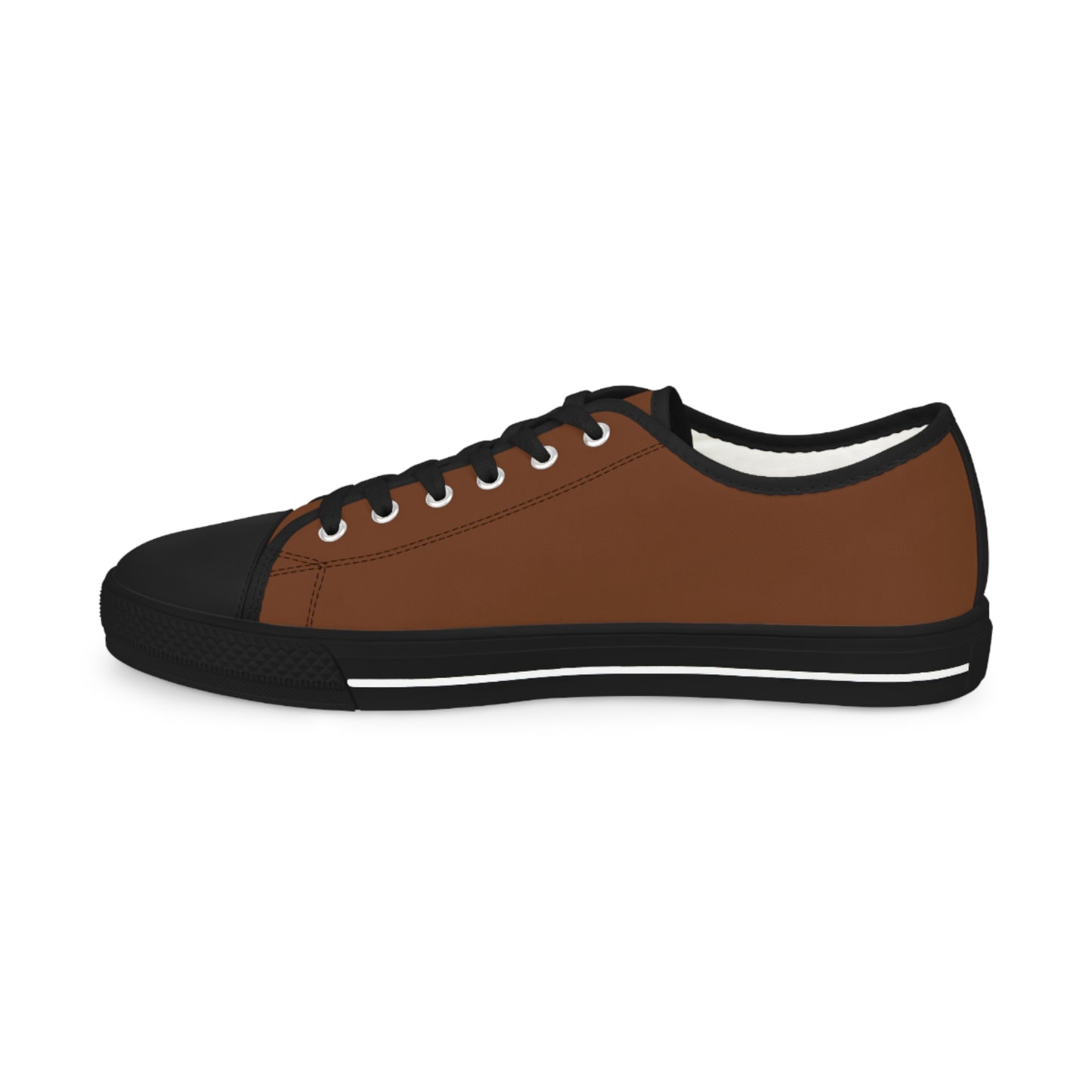 Men's Canvas Low Top Solid Color Sneakers - Rotten Orange US 14 Black sole