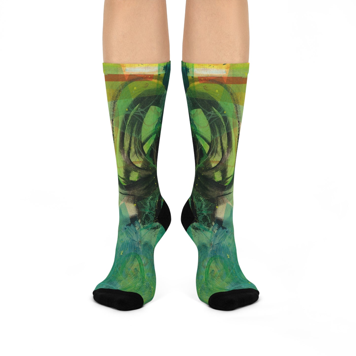 Unisex Crew Socks - 02866 White One size 3/4 Crew