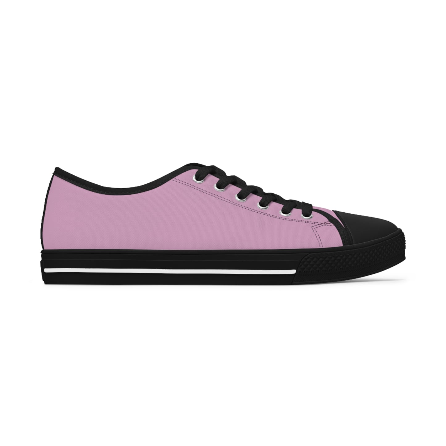 Women's Canvas Low Top Solid Color Sneakers - Faded Bubblegum US 12 White sole