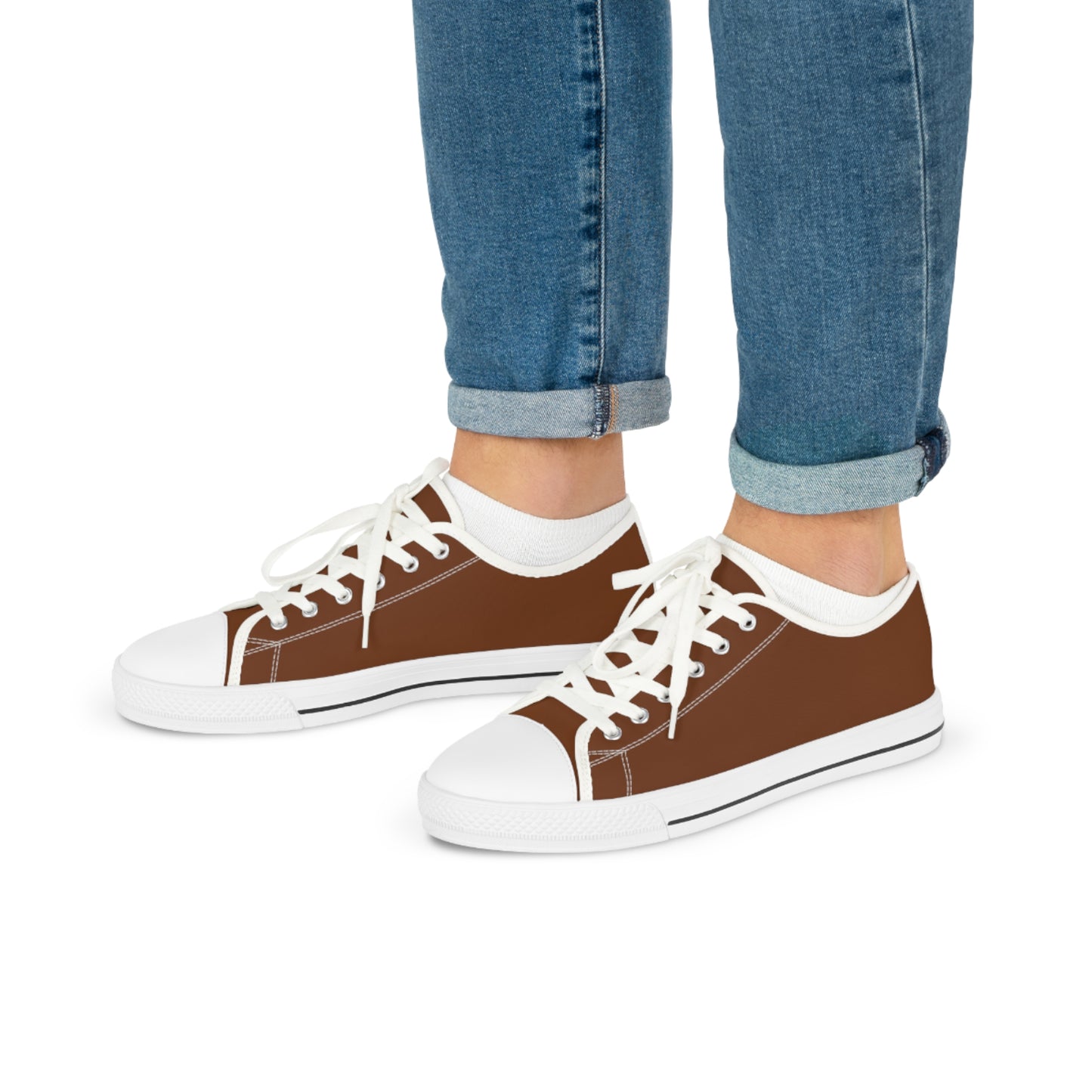 Men's Canvas Low Top Solid Color Sneakers - Rotten Orange US 14 Black sole