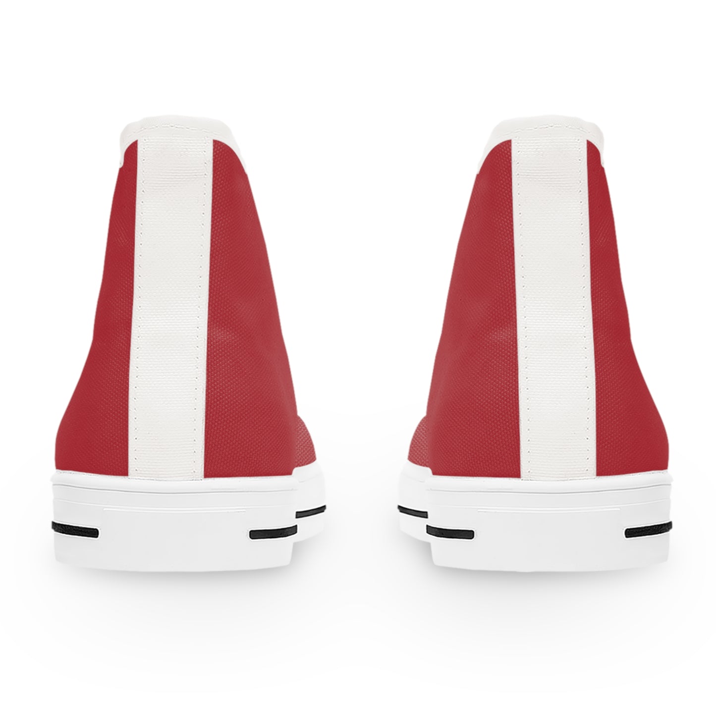 Women's High Top Sneakers - Red US 12 White sole