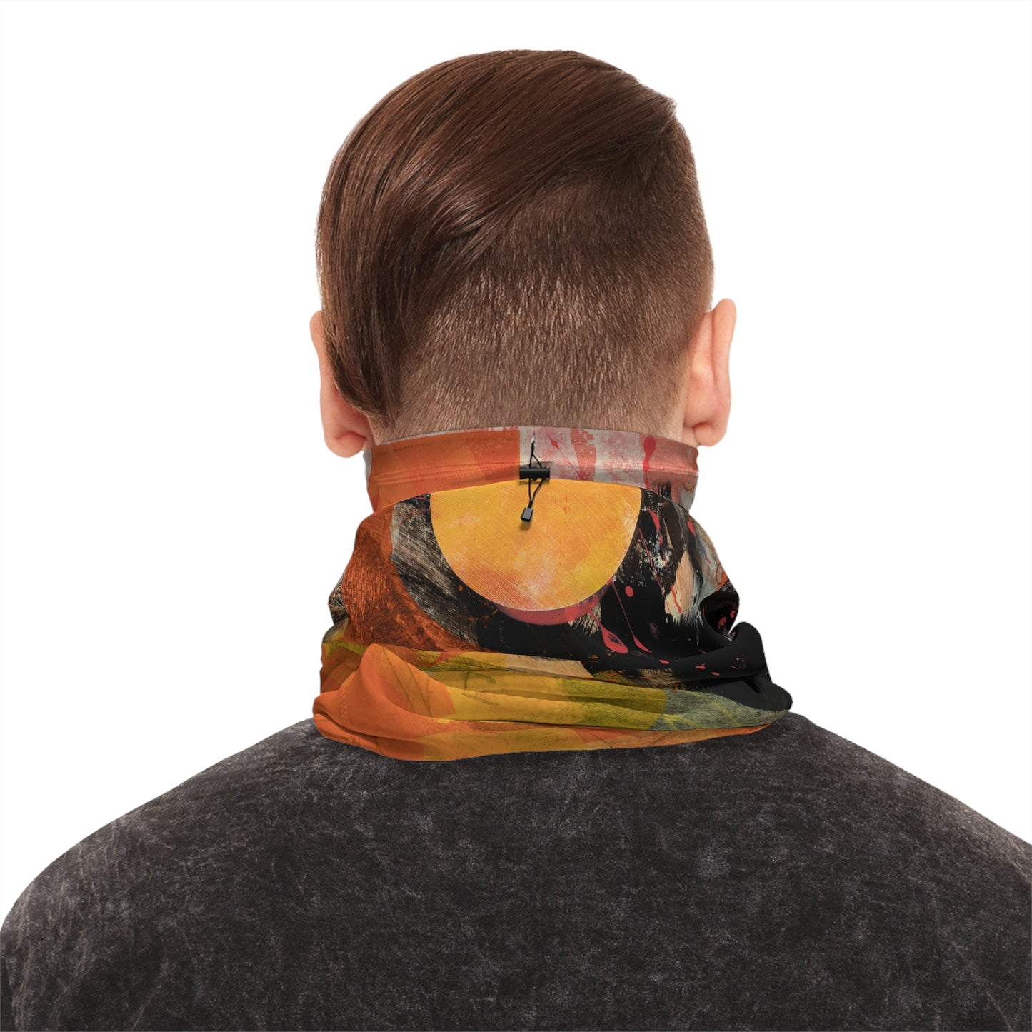 Winter Neck Gaiter With Drawstring - 02874