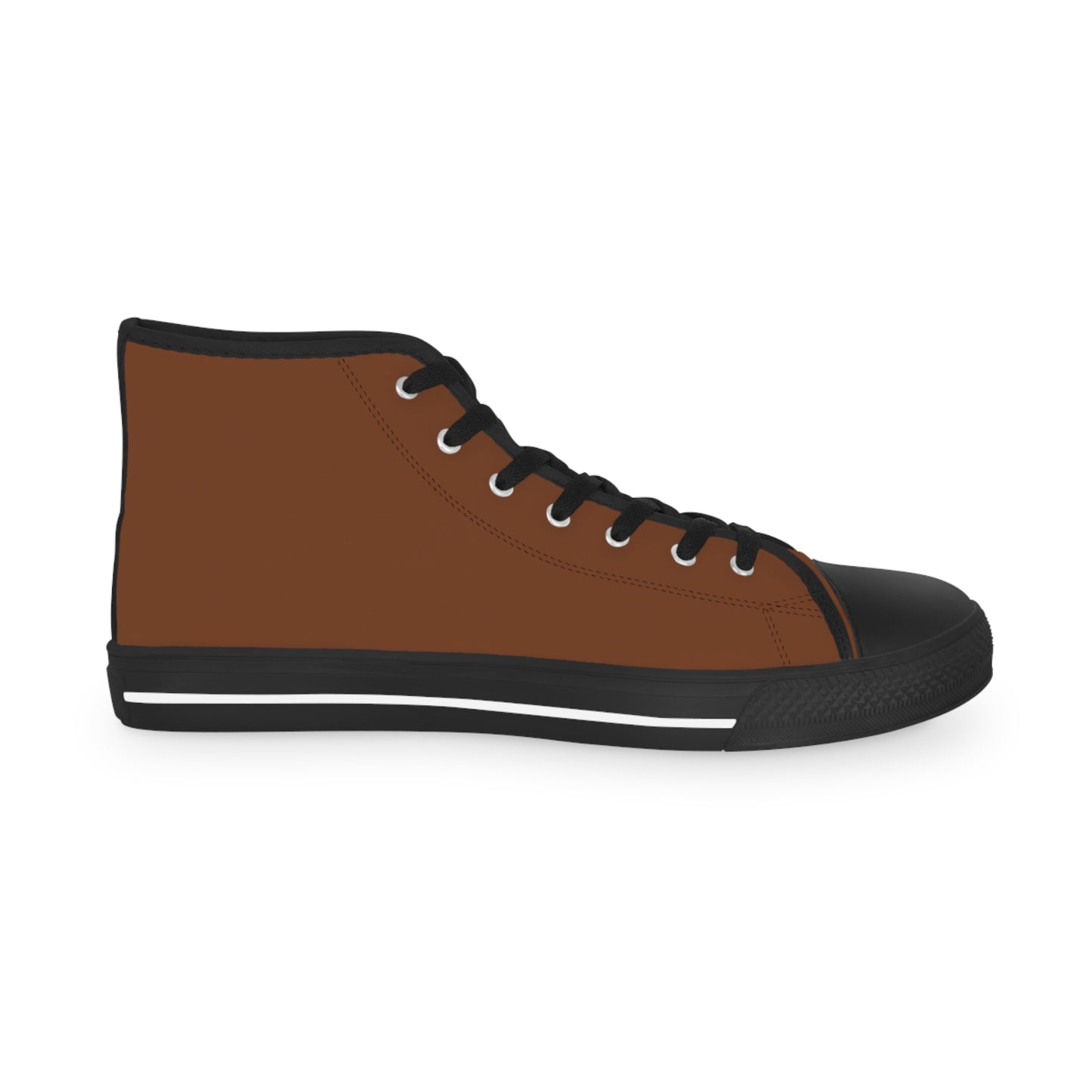Men's Canvas High Top Solid Color Sneakers - Rotten Orange US 14 White sole