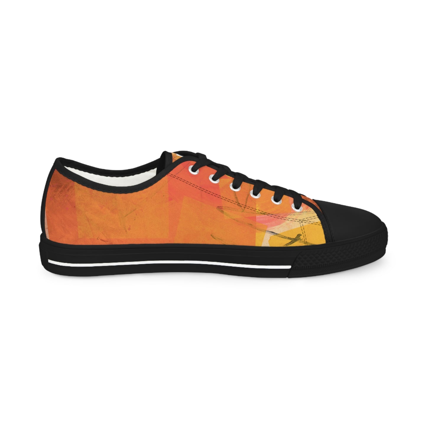 Men's Low Top Sneakers - 02875 US 14 Black sole