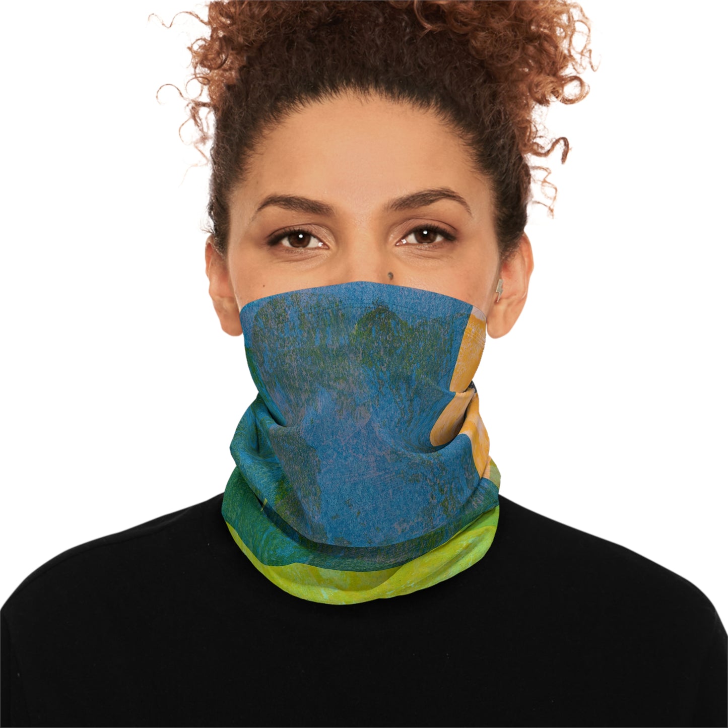 Winter Neck Gaiter With Drawstring - 02859