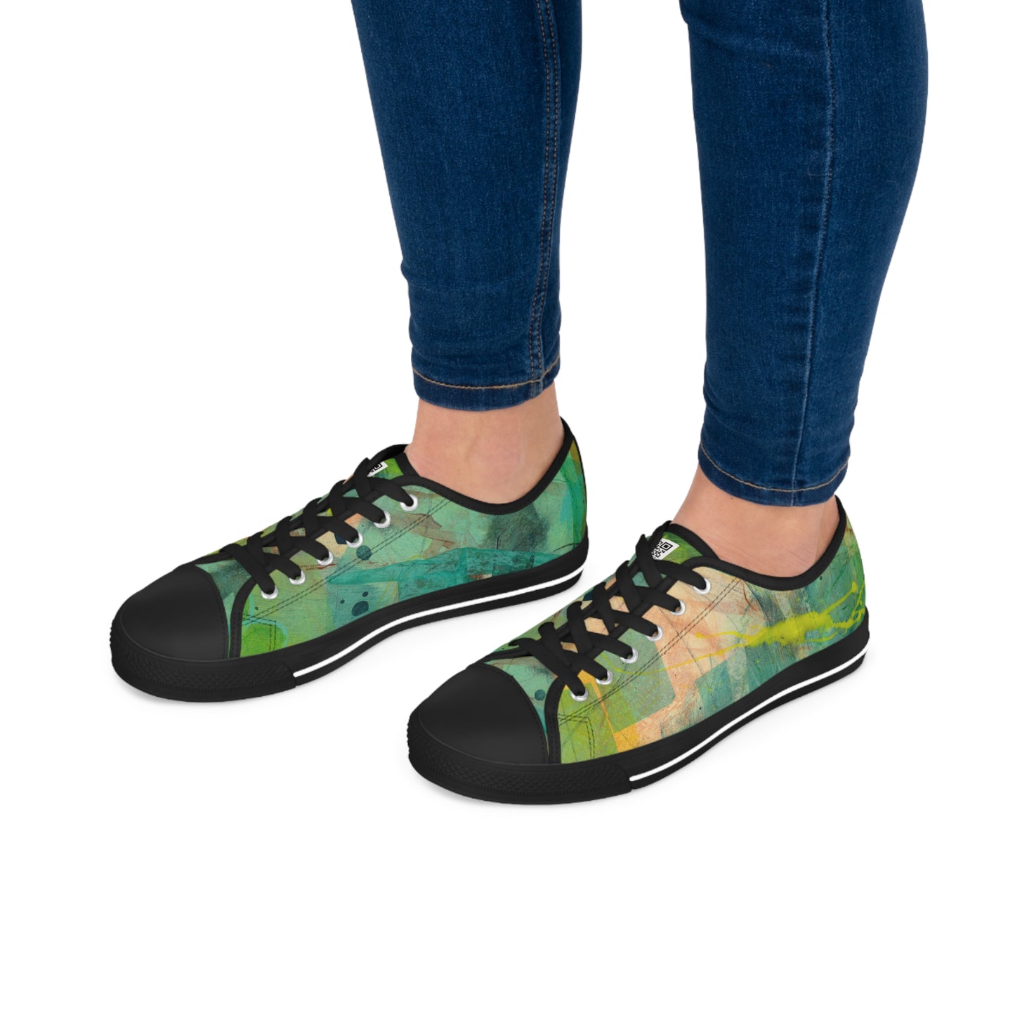 Women's Low Top Sneakers - 02873 US 12 White sole